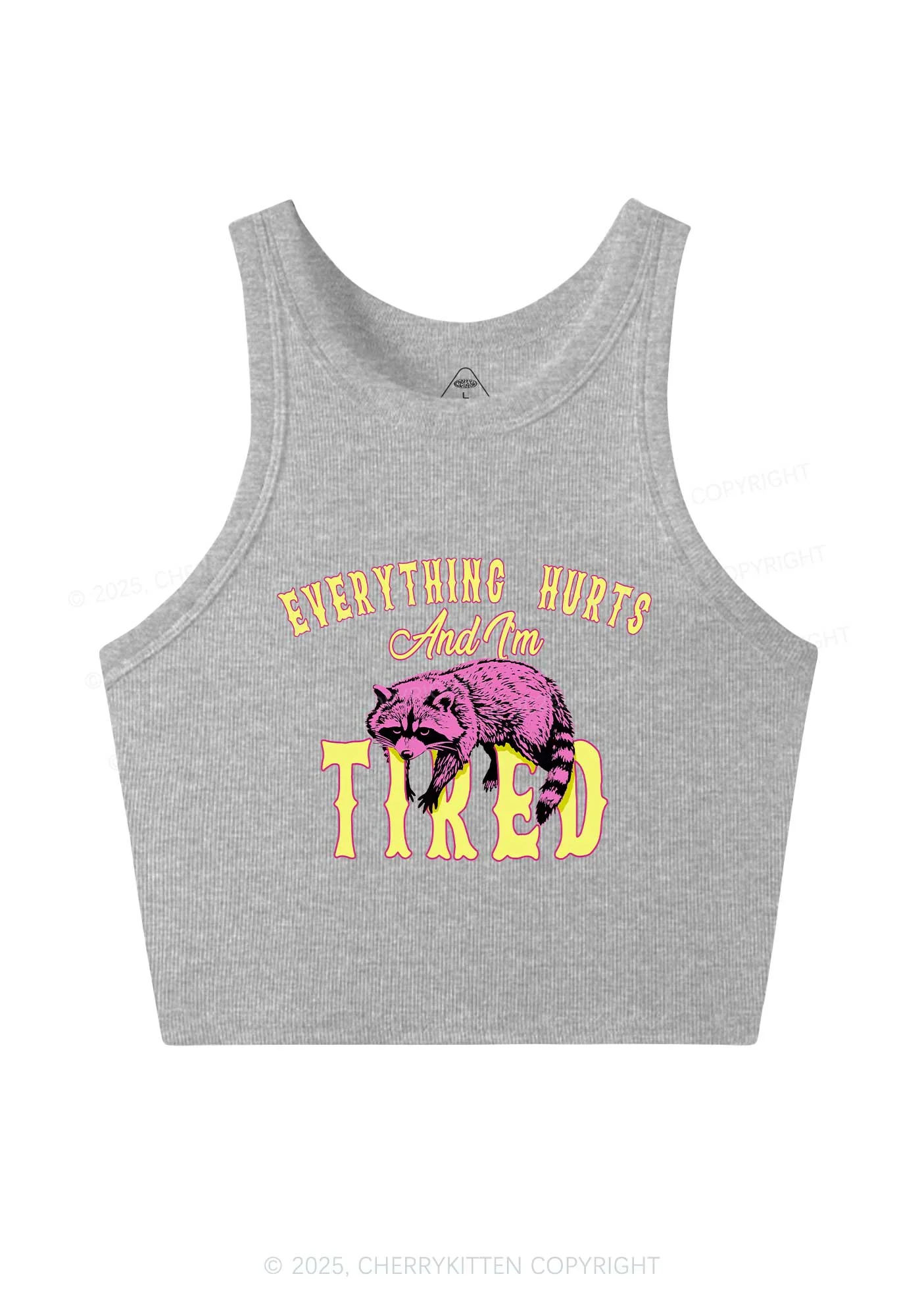 I Am Tried Y2K Crop Tank Top Cherrykitten - Image 5