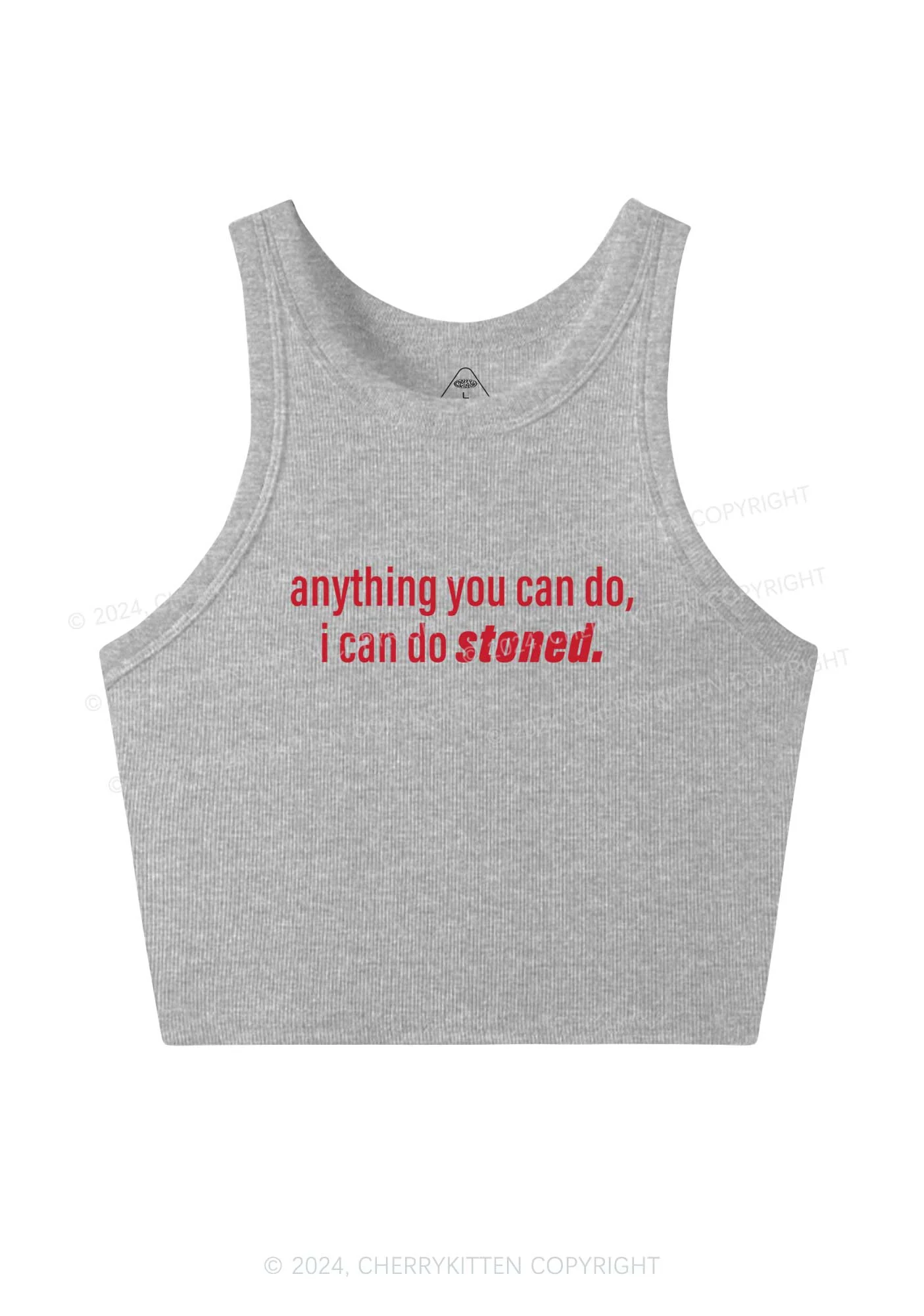I Can Do Stoned Y2K Crop Tank Top Cherrykitten - Image 4
