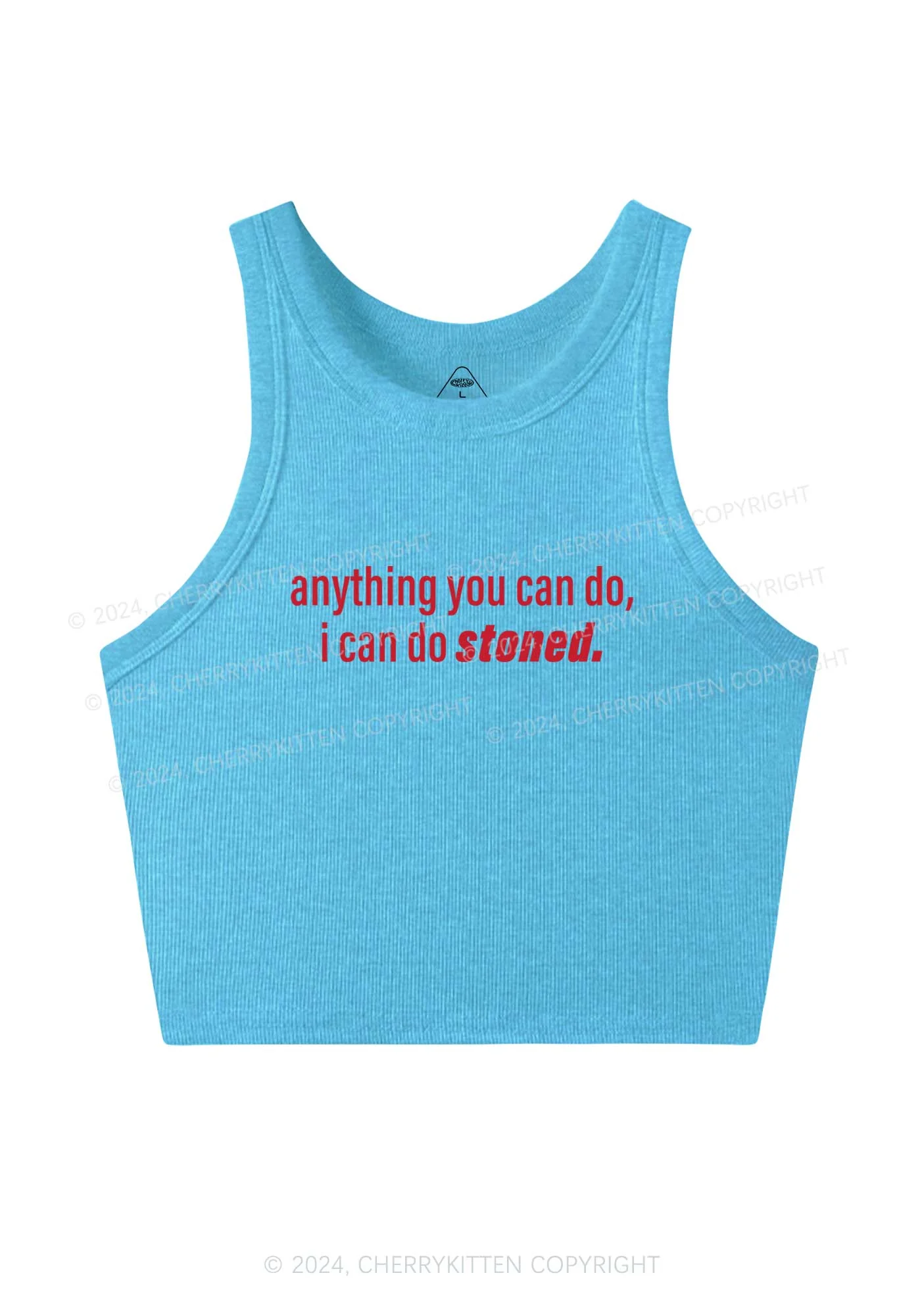 I Can Do Stoned Y2K Crop Tank Top Cherrykitten - Image 5
