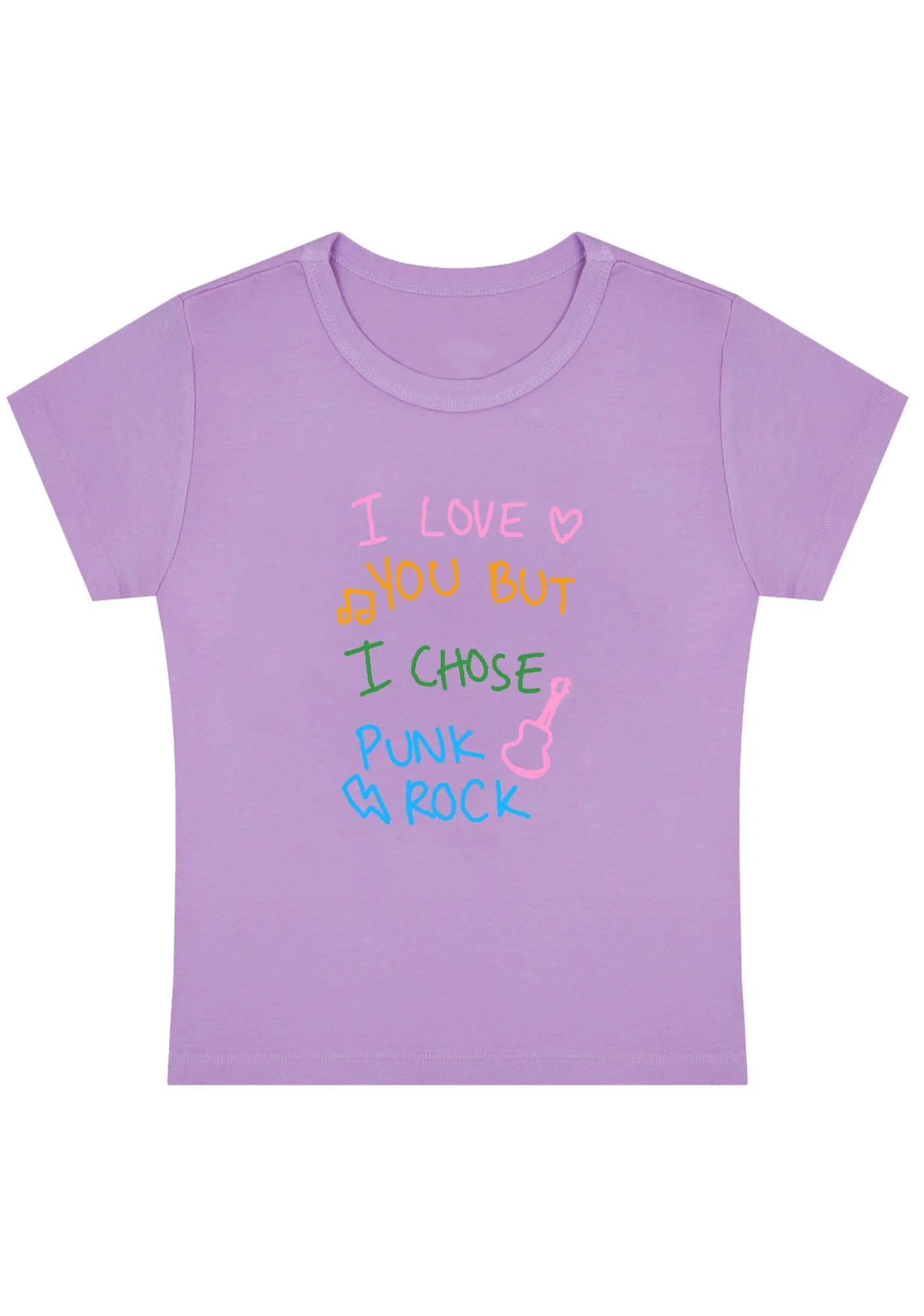 I Chose Punk Rock Y2K Baby Tee - Image 5