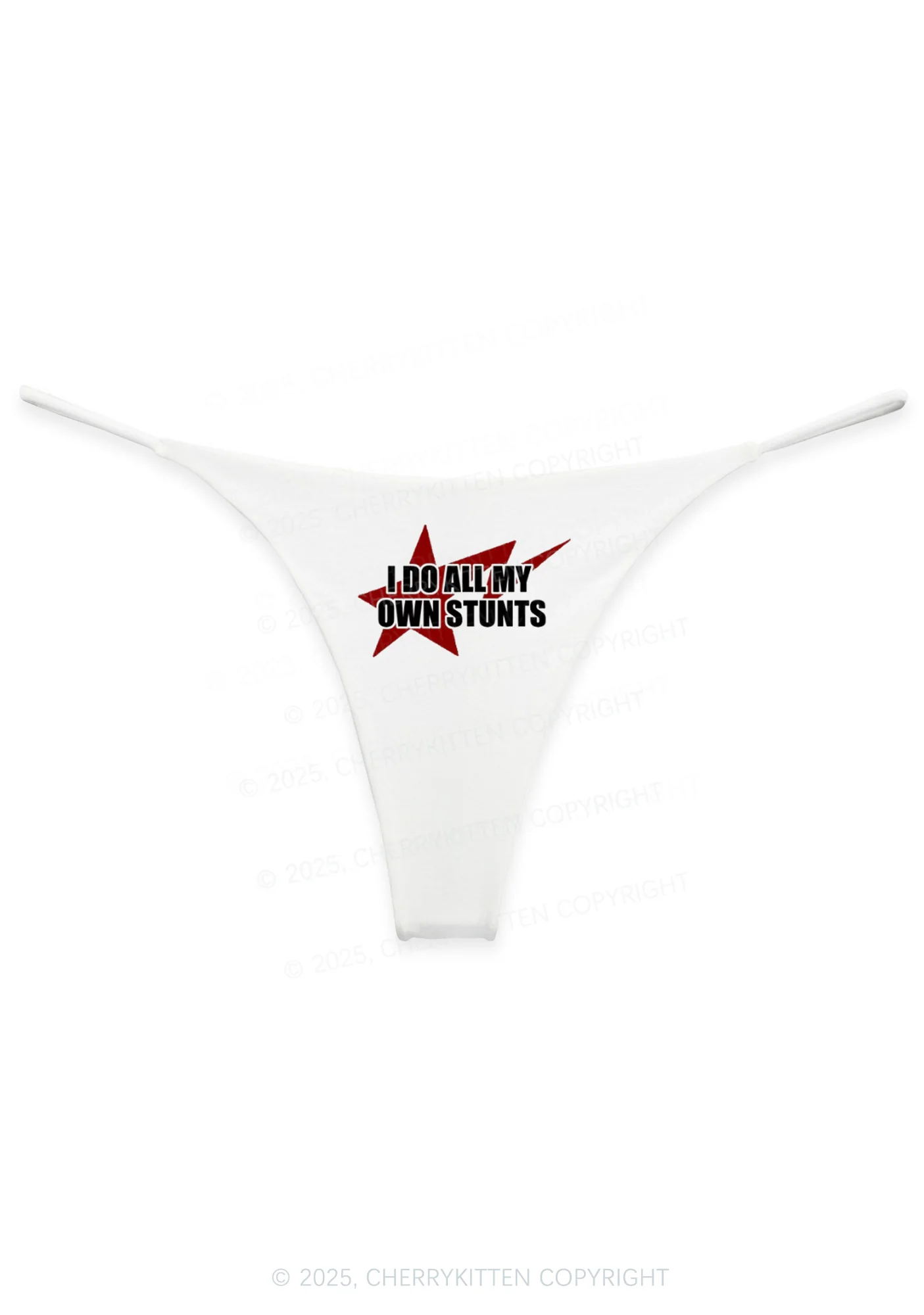 I Do All My Own Stunts Y2K Bikini String Thong Cherrykitten - Image 4