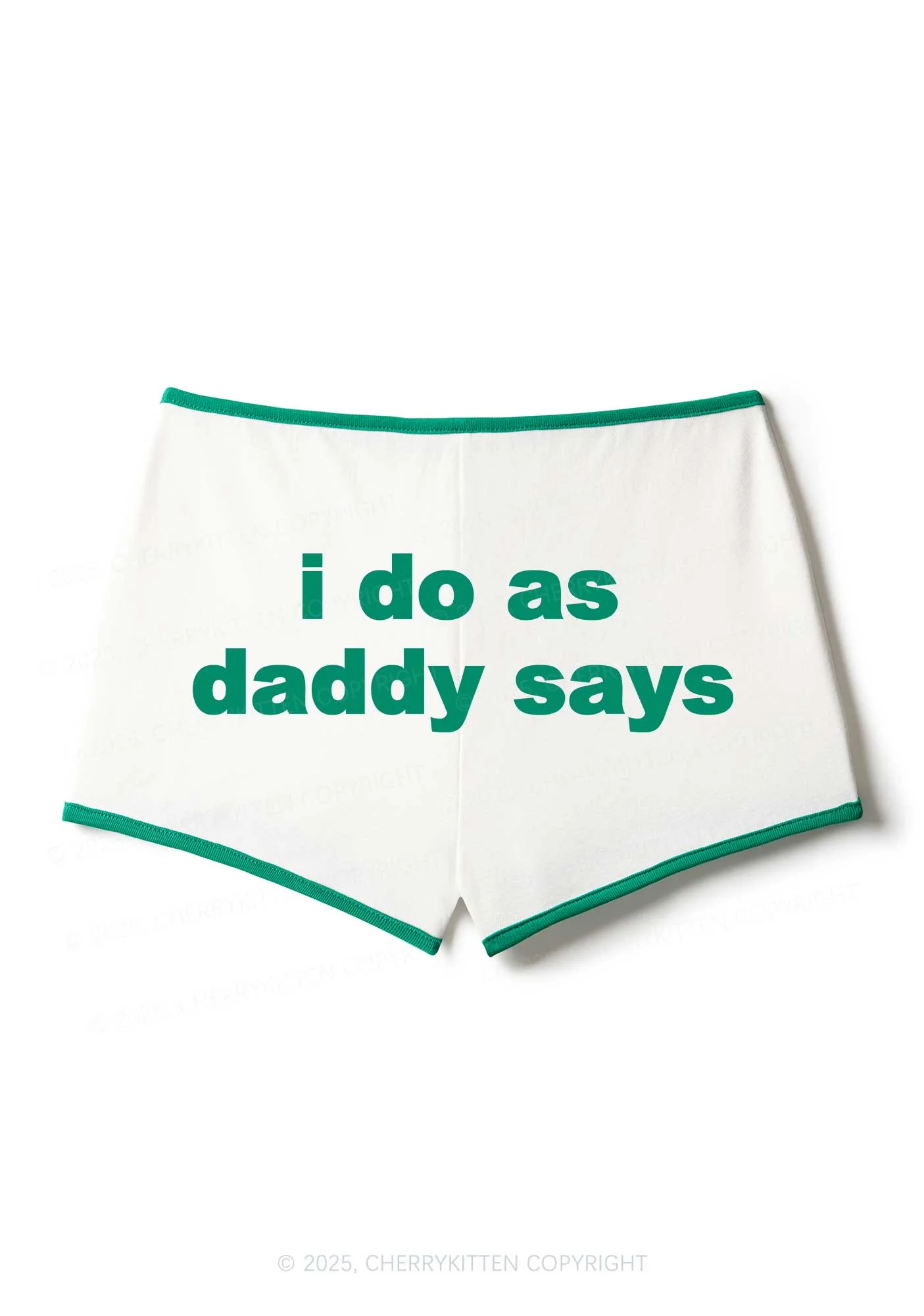 I Do As Daddy Says Y2K Booty Shorts Cherrykitten - Image 4