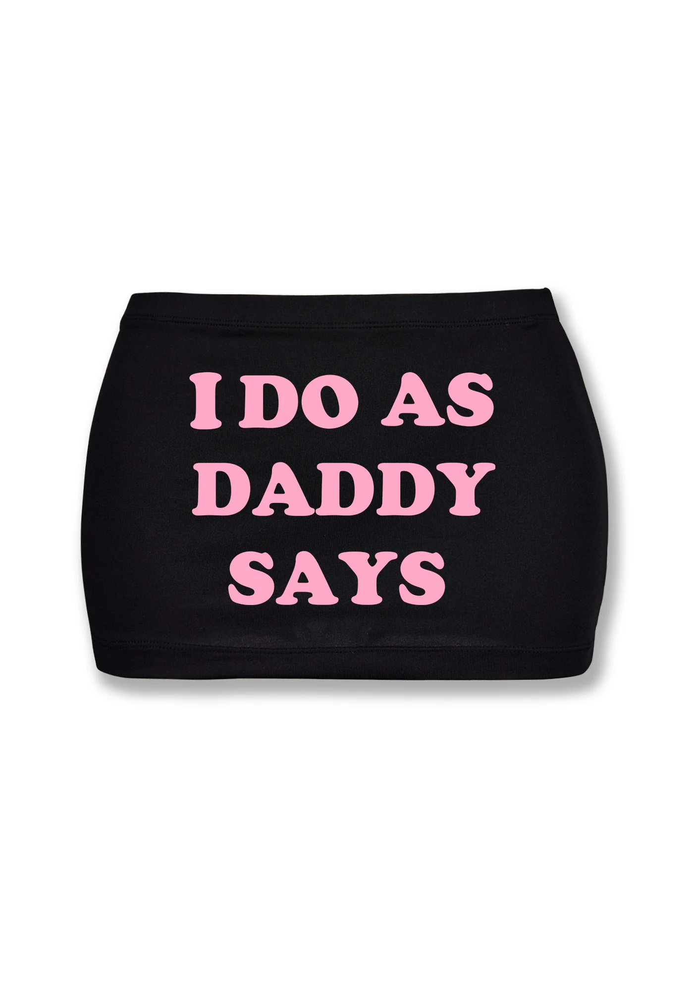 I Do As Daddy Says Y2K Mini Hip Skirt Cherrykitten - Image 2