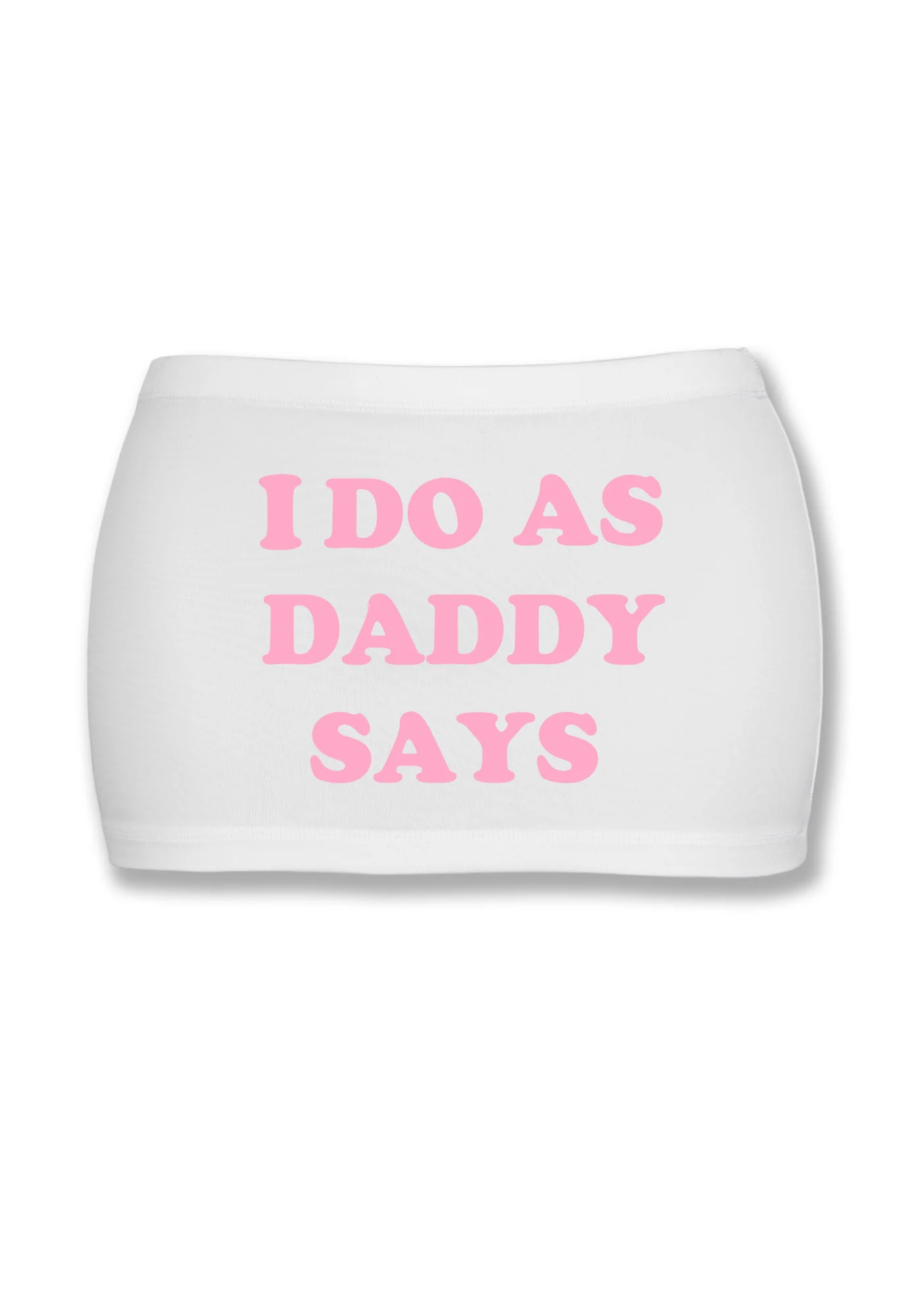 I Do As Daddy Says Y2K Mini Hip Skirt Cherrykitten - Image 3