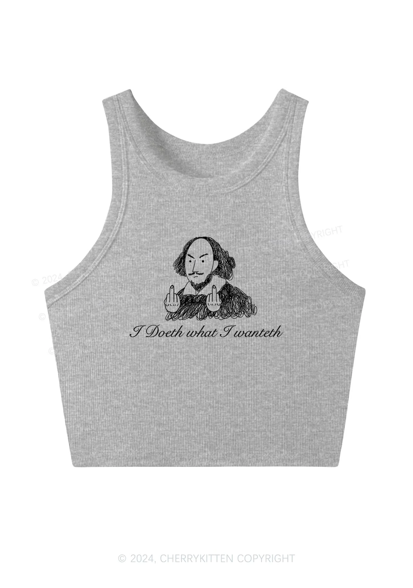 I Doeth What I Wanteth Y2K Crop Tank Top Cherrykitten - Image 4