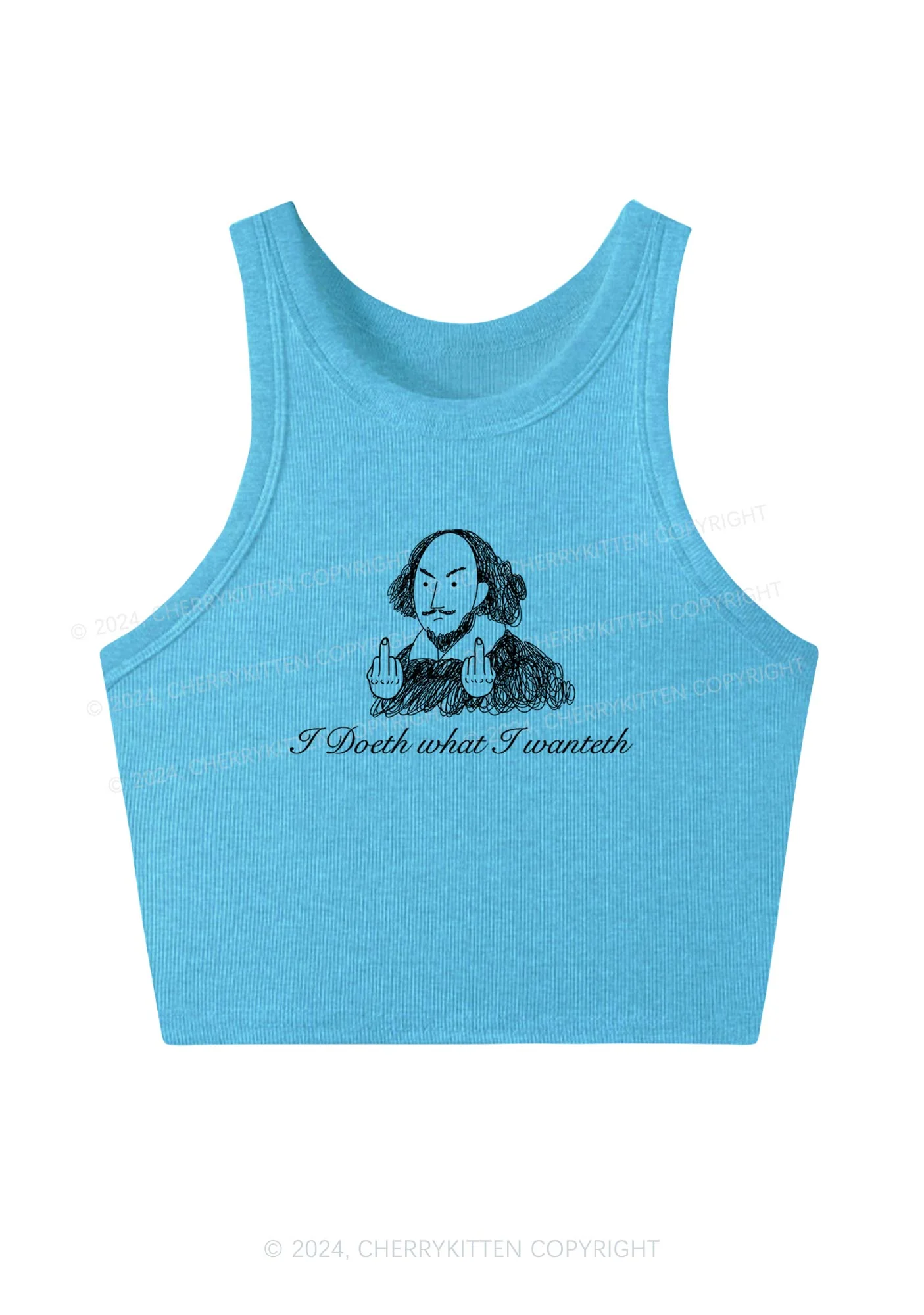 I Doeth What I Wanteth Y2K Crop Tank Top Cherrykitten - Image 5