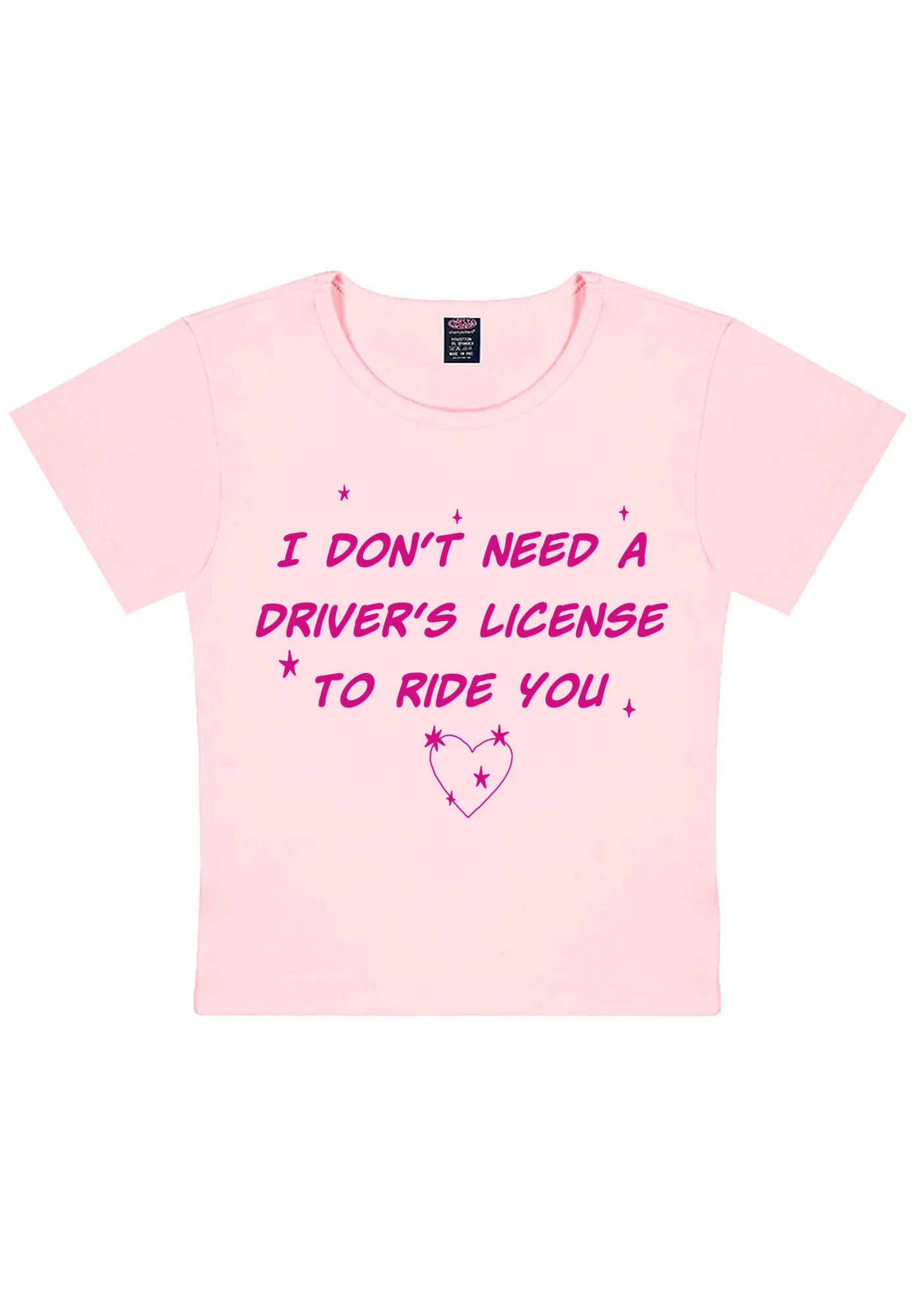 I Dont Need Drivers License Y2K Baby Tee Cherrykitten - Image 10