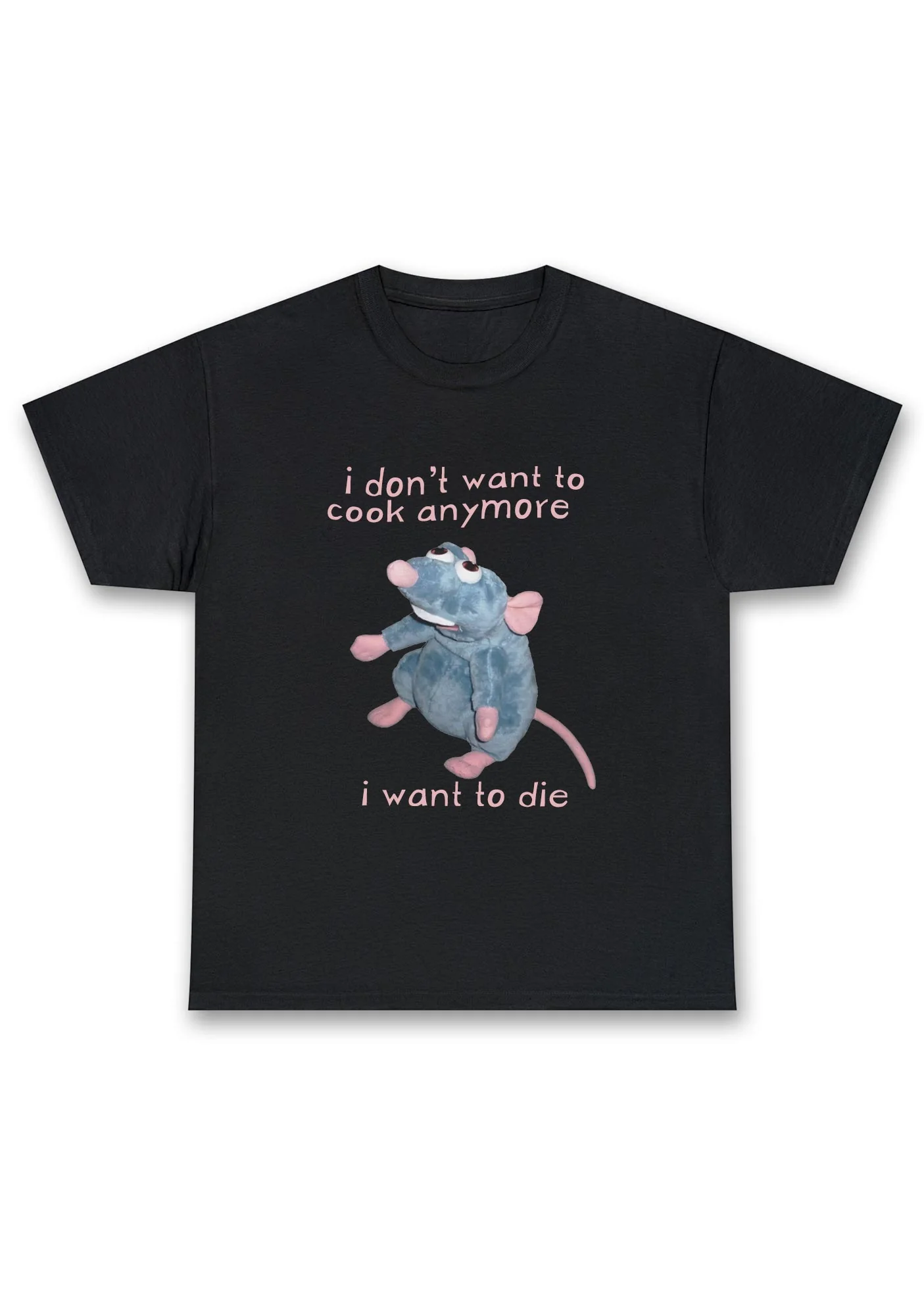 I Don't Want To Cook Anymore I Want To Die Chunky Shirt - Image 2