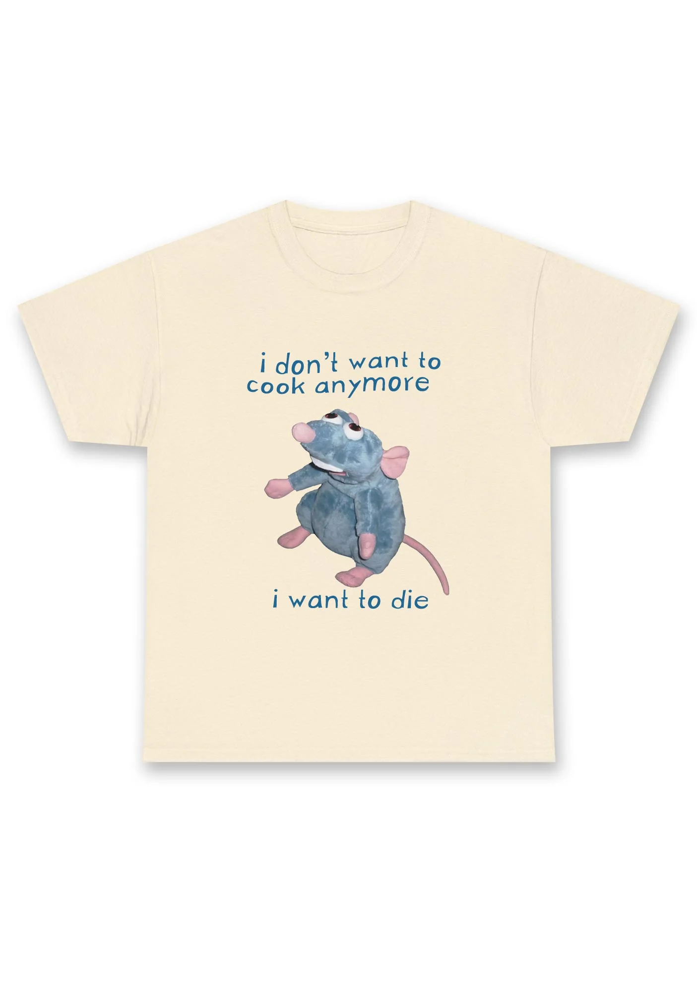 I Don't Want To Cook Anymore I Want To Die Chunky Shirt - Image 3
