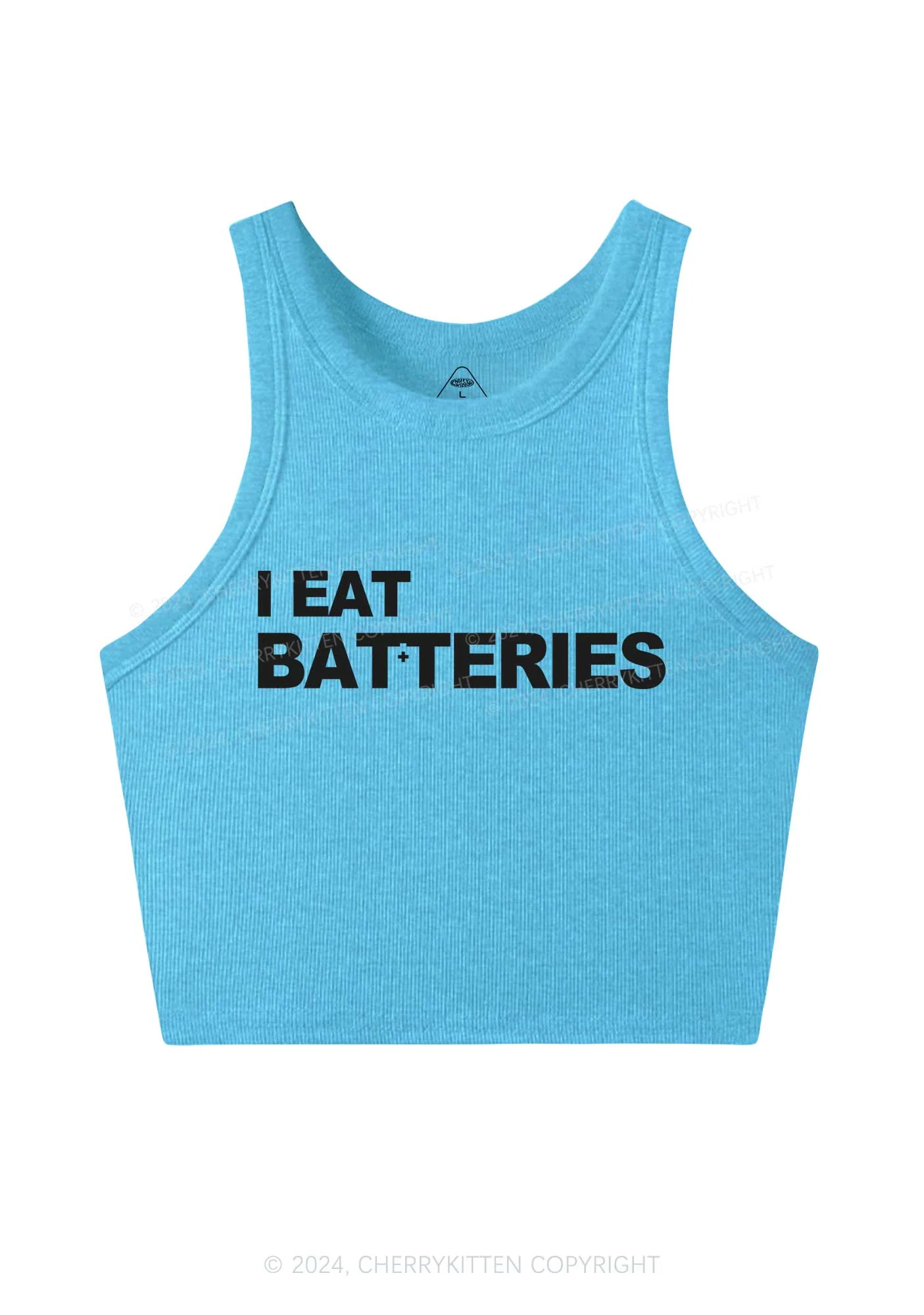 I Eat Batteries Y2K Crop Tank Top Cherrykitten - Image 5