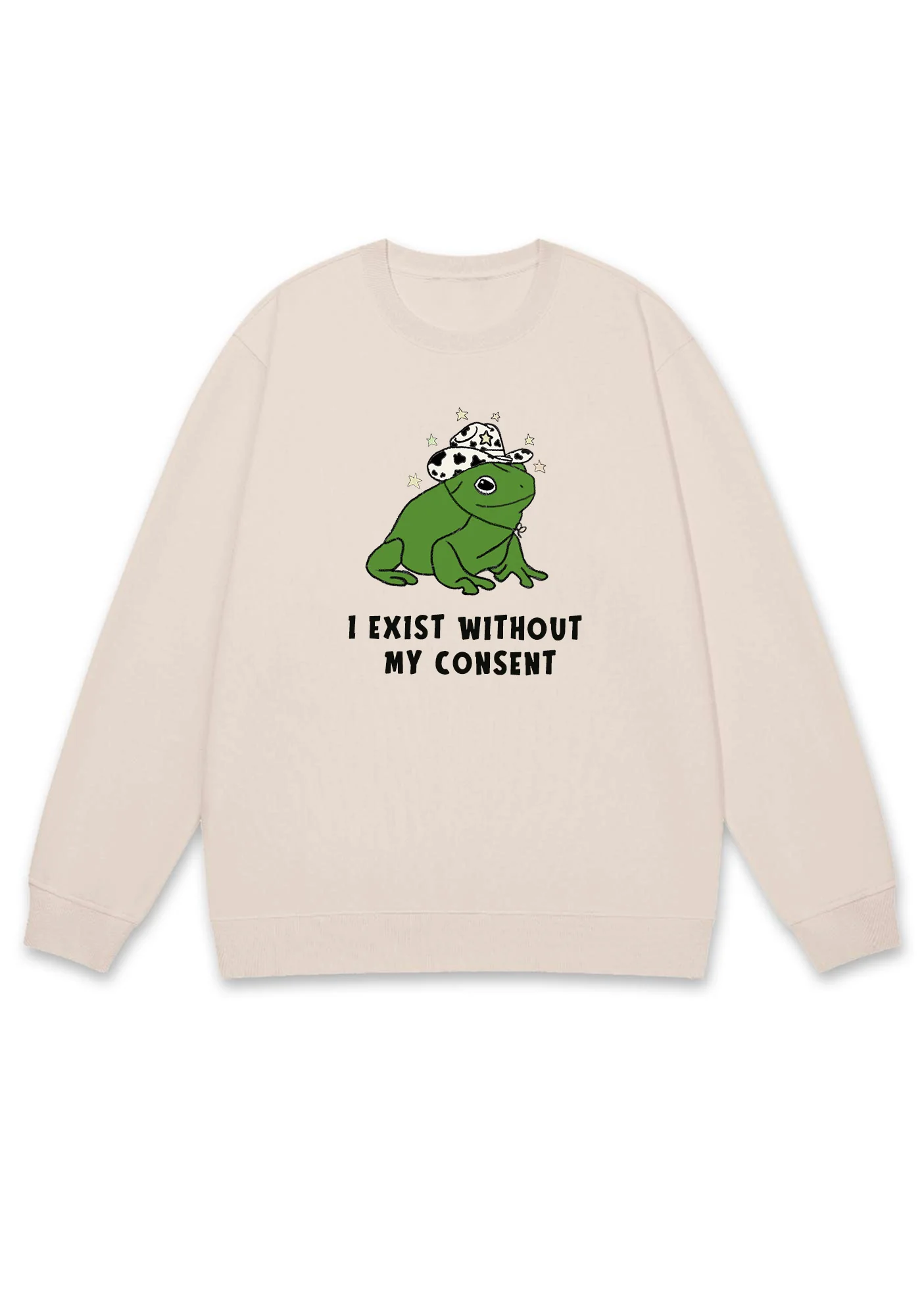 I Exist Without My Consent Y2K Sweatshirt - Image 4