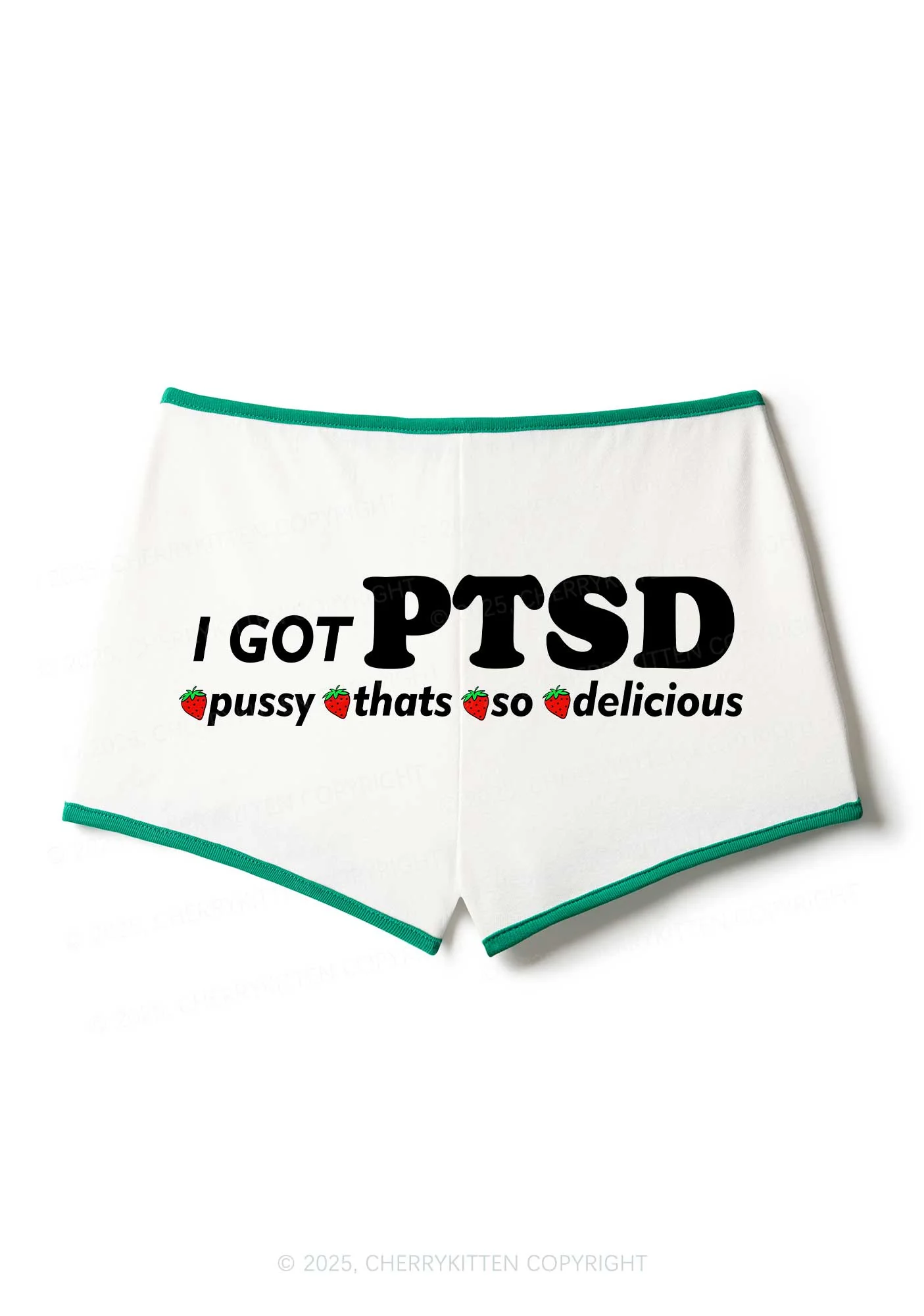 I Got Delicious PTSD Y2K Booty Shorts Cherrykitten - Image 3