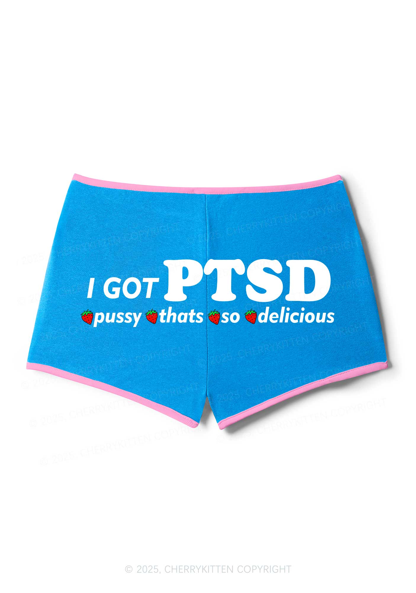 I Got Delicious PTSD Y2K Booty Shorts Cherrykitten - Image 4