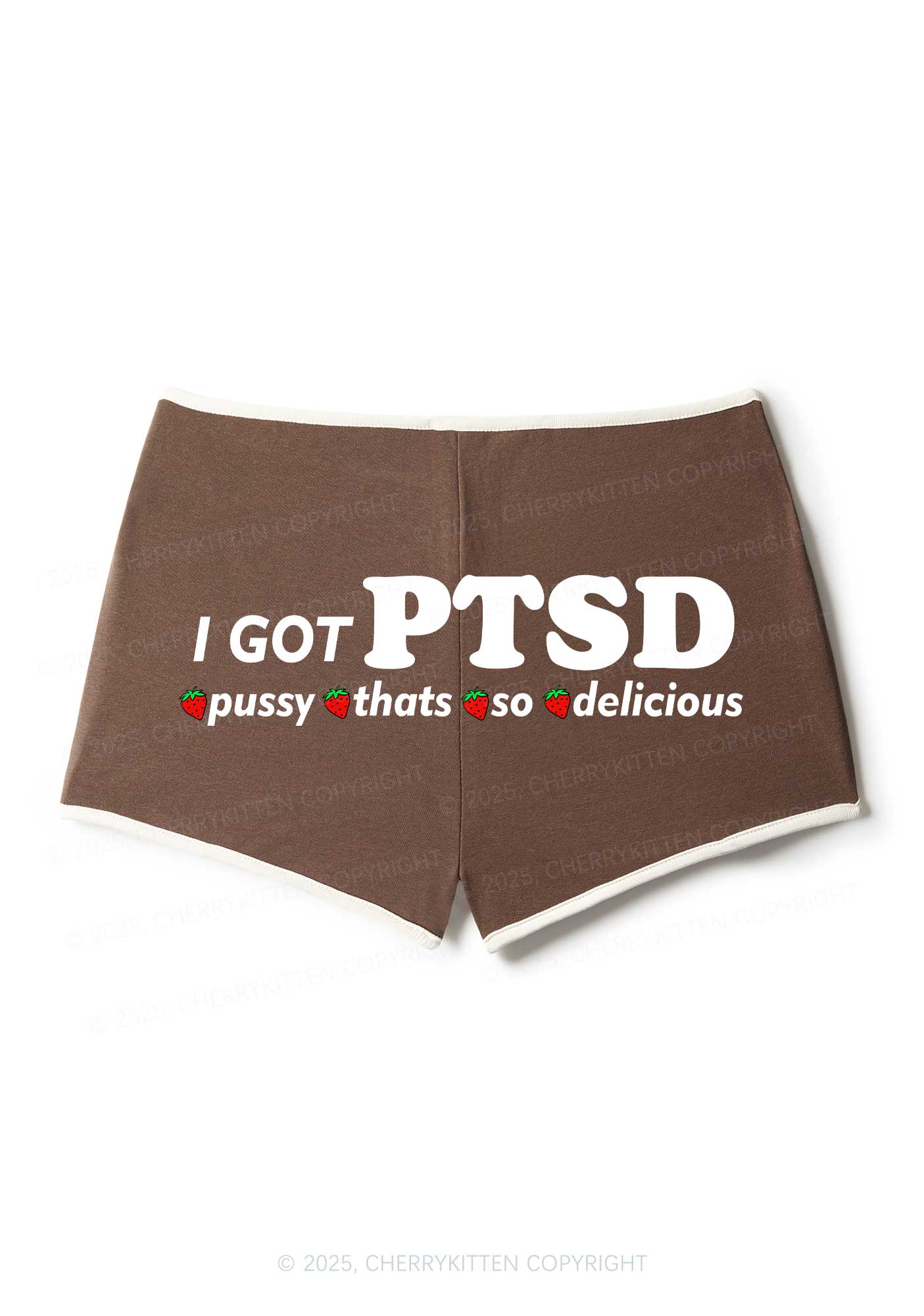 I Got Delicious PTSD Y2K Booty Shorts Cherrykitten - Image 5
