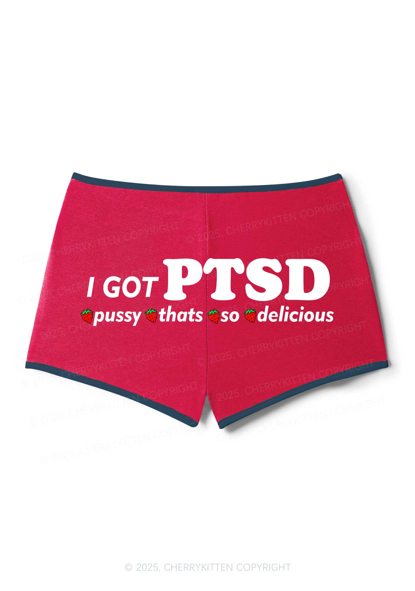 I Got Delicious PTSD Y2K Booty Shorts Cherrykitten - Image 6