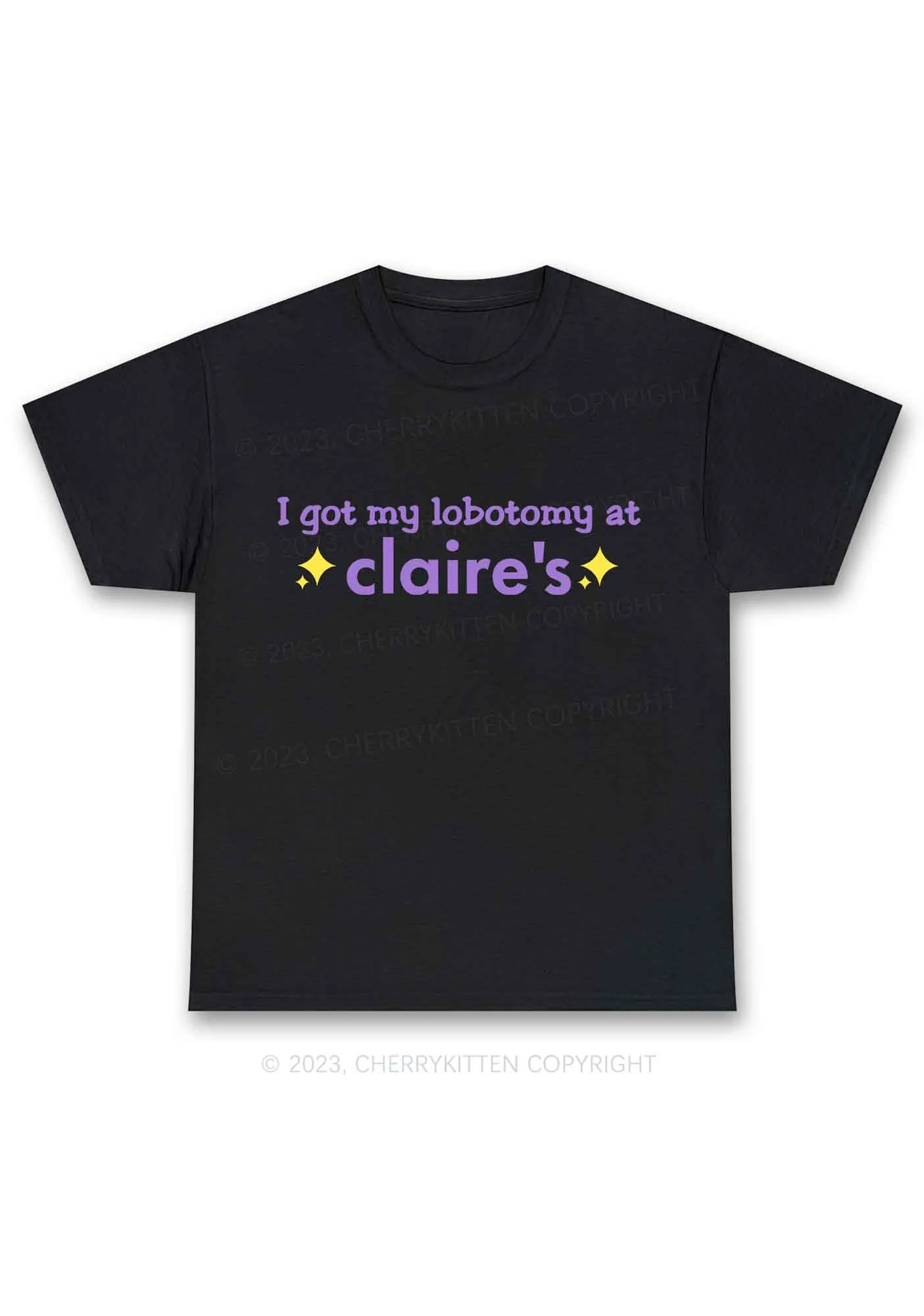 I Got My Lobotomy At Claire's Y2K Chunky Shirt Cherrykitten - Image 3