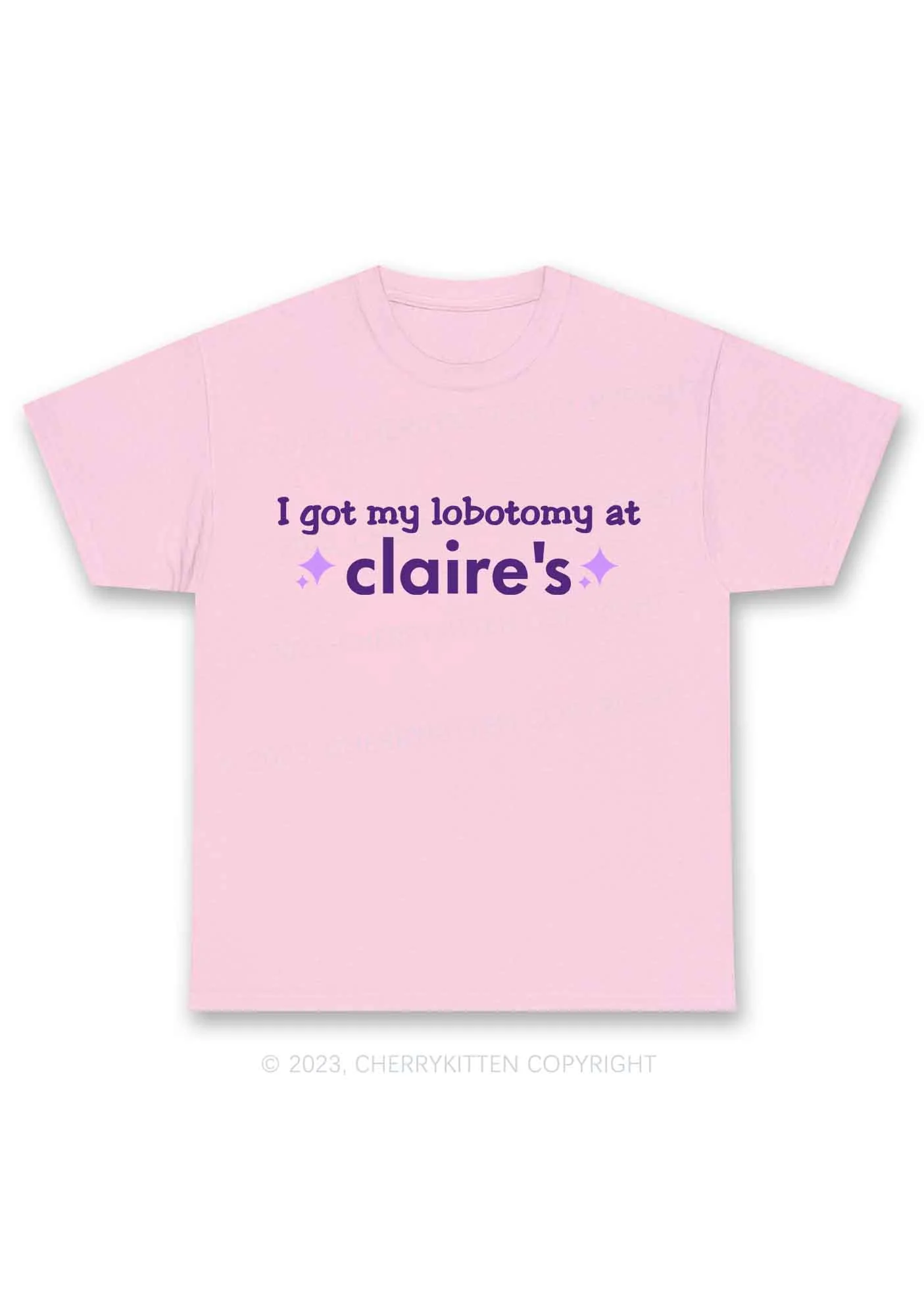 I Got My Lobotomy At Claire's Y2K Chunky Shirt Cherrykitten - Image 5