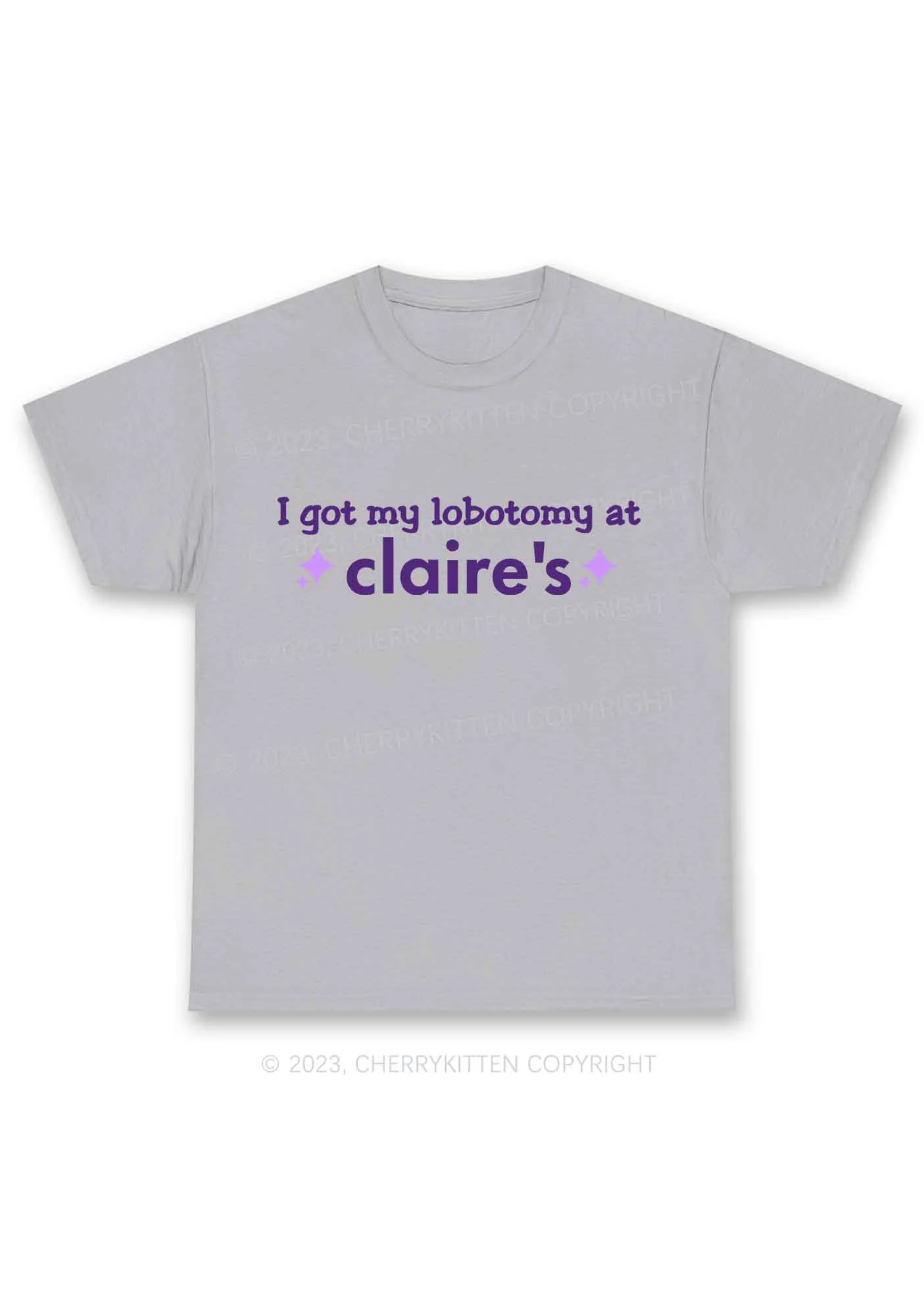 I Got My Lobotomy At Claire's Y2K Chunky Shirt Cherrykitten - Image 6