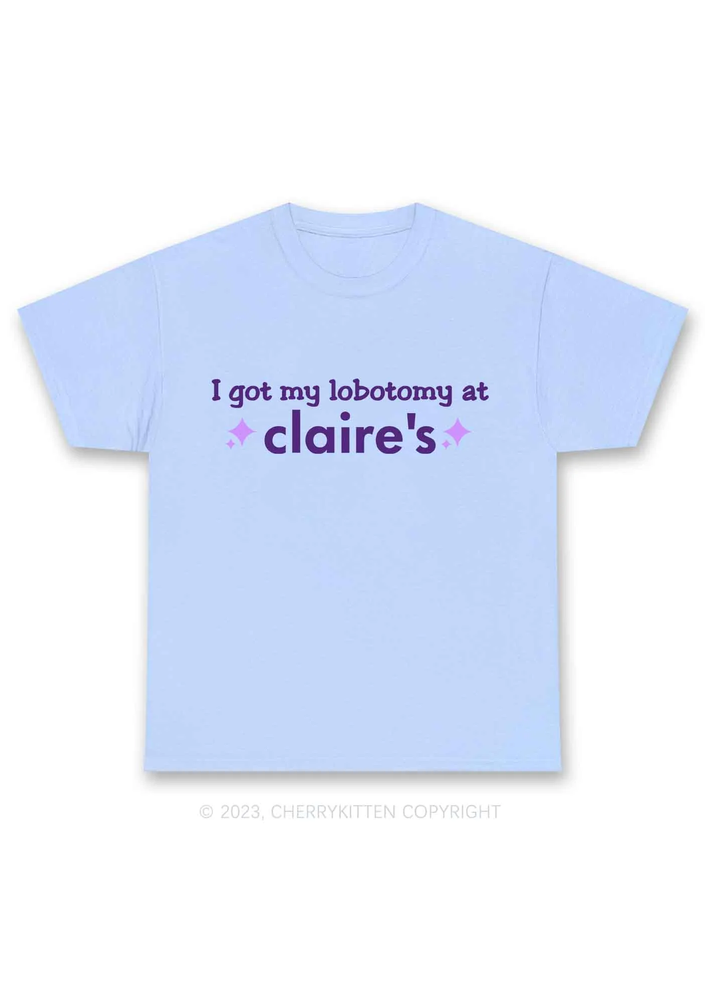 I Got My Lobotomy At Claire's Y2K Chunky Shirt Cherrykitten - Image 7