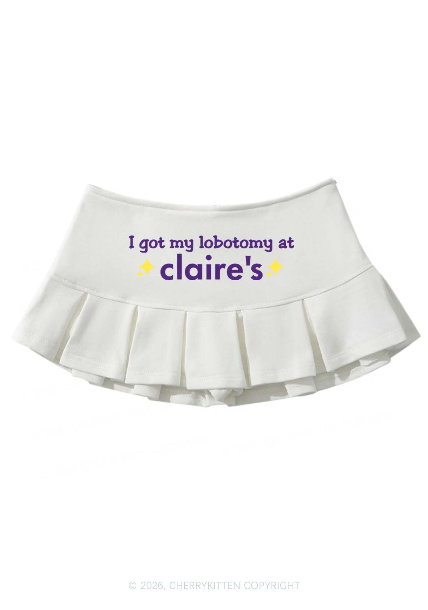 I Got My Lobotomy At Claires Y2K Mini Pleated Skirts Cherrykitten - Image 2