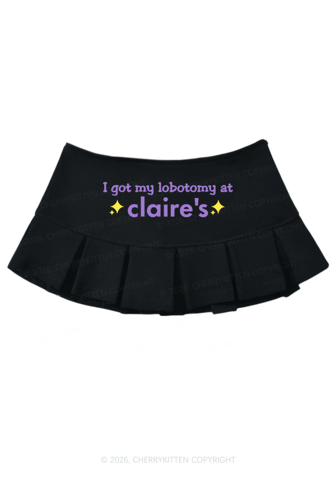 I Got My Lobotomy At Claires Y2K Mini Pleated Skirts Cherrykitten - Image 4