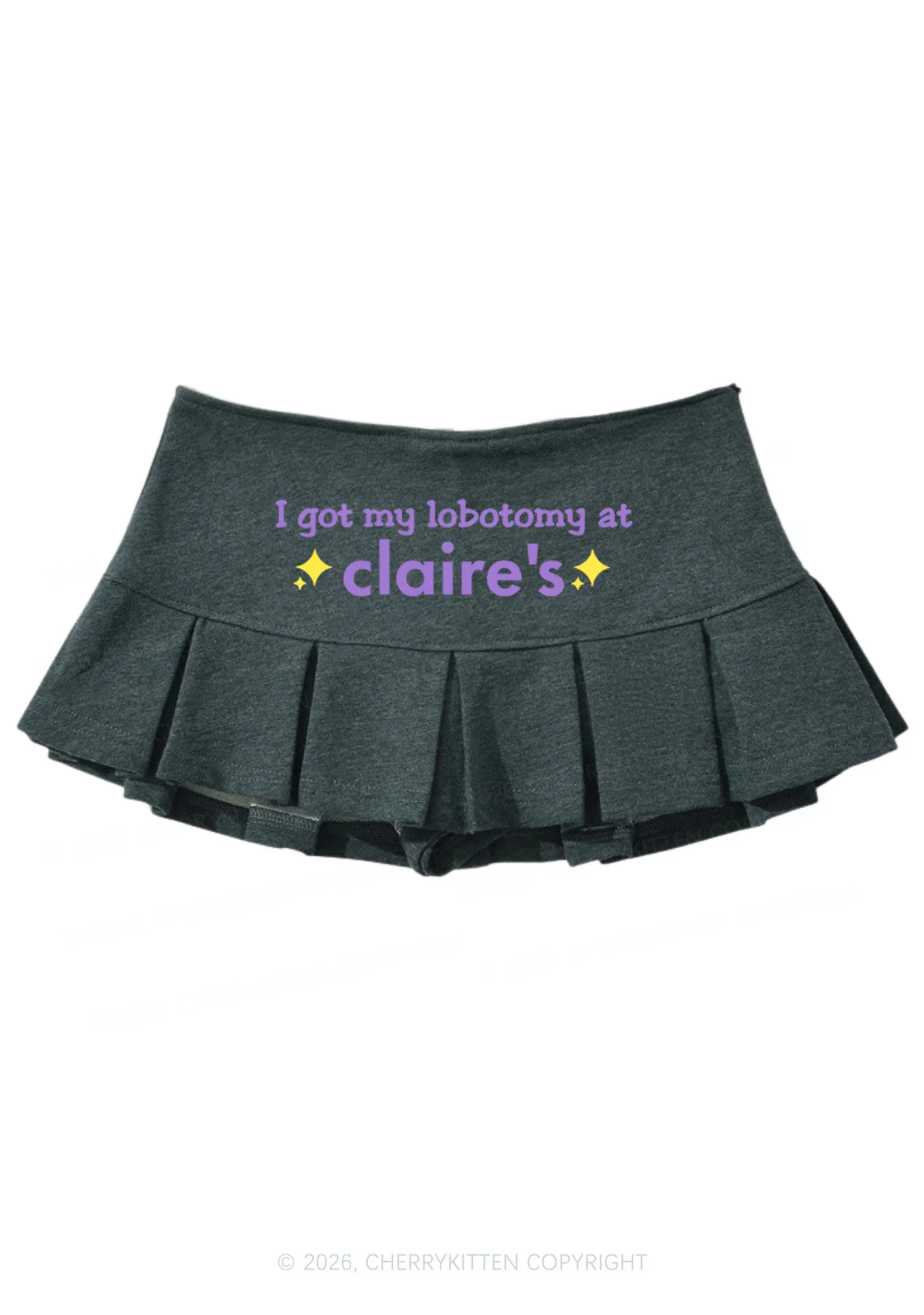 I Got My Lobotomy At Claires Y2K Mini Pleated Skirts Cherrykitten - Image 5