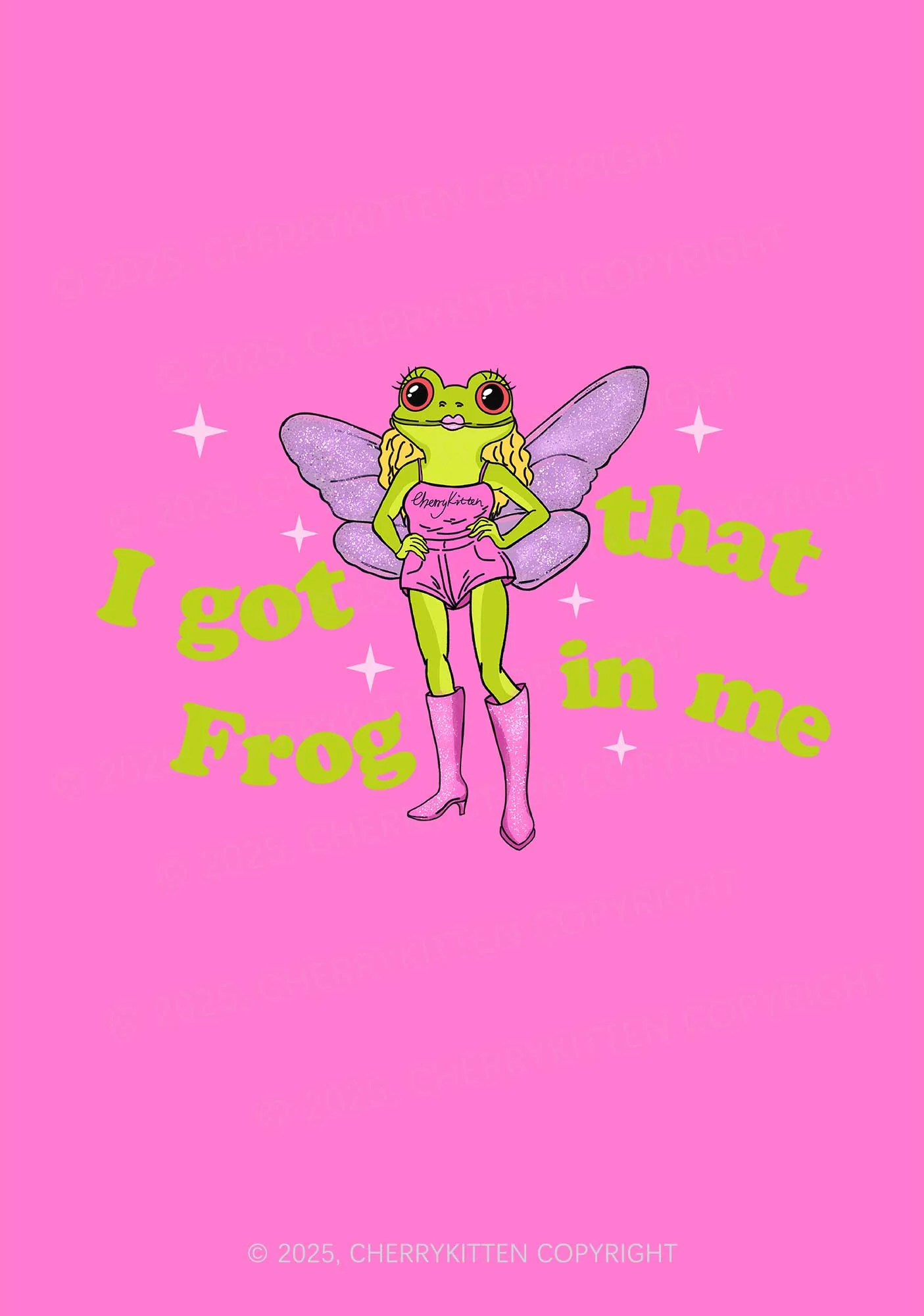I Got That Frog 1Pc Y2K Pin Badge Cherrykitten - Image 2