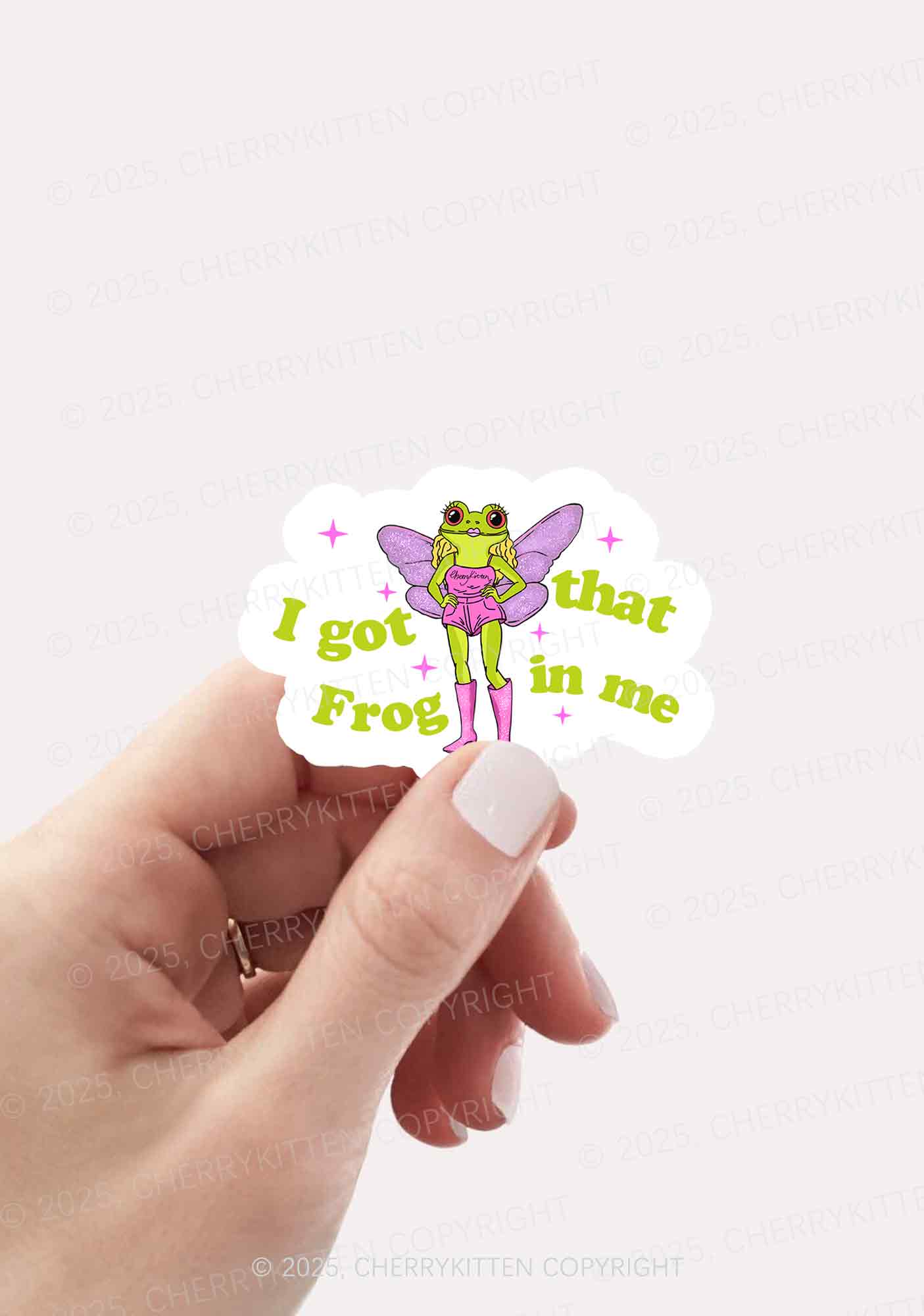 I Got That Frog 1Pc Y2K Sticker Cherrykitten - Image 2