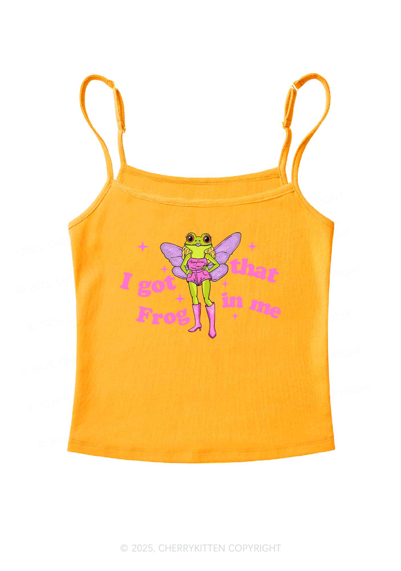 I Got That Frog Y2K Spaghetti Strap Cami Cherrykitten - Image 7