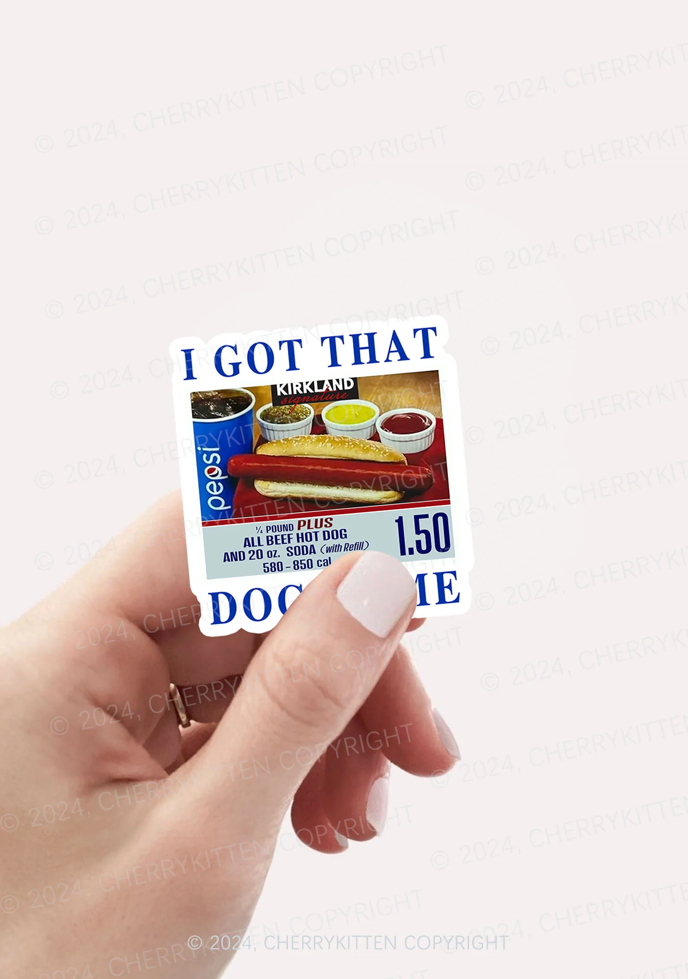 I Got That Hot Dog In Me 1Pc Y2K Sticker Cherrykitten - Image 2
