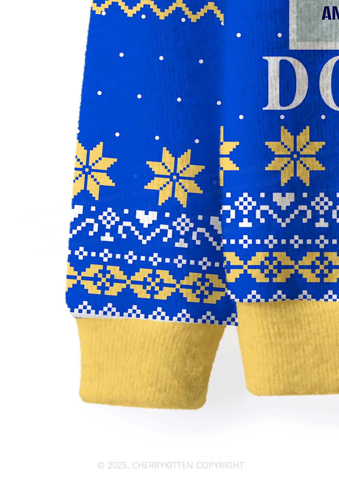 I Got That Hot Dog In Me Y2K Christmas Cardigan Knit Sweatshirt Cherrykitten - Image 4