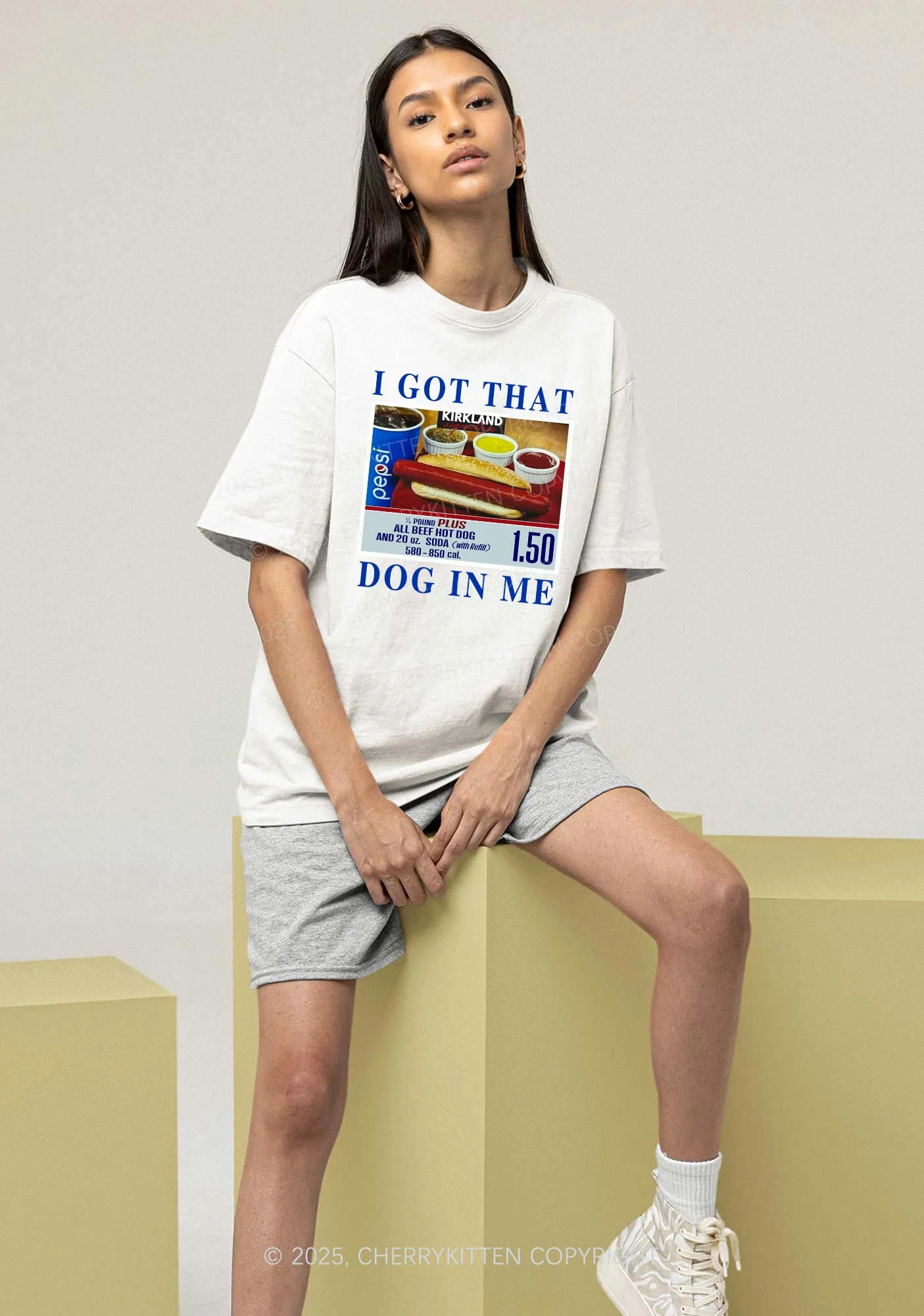 I Got That Hot Dog In Me Y2K Chunky Shirt Cherrykitten - Image 2