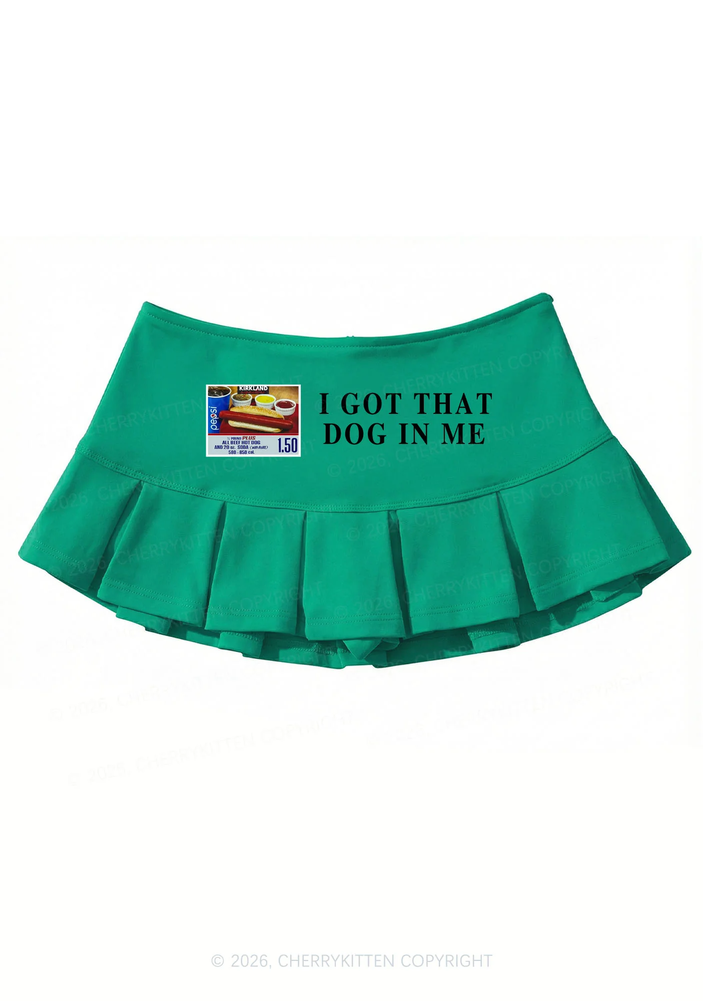 I Got That Hot Dog In Me Y2K Mini Pleated Skirts Cherrykitten - Image 5