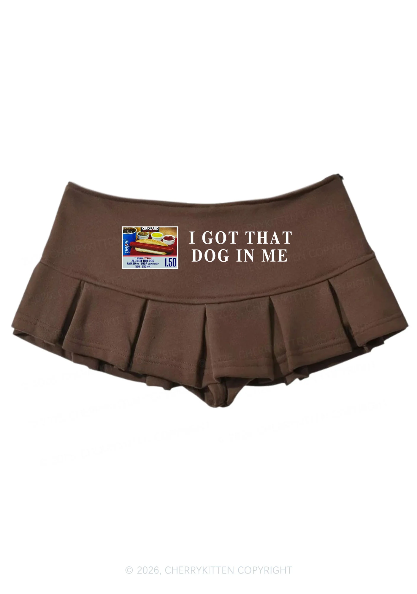 I Got That Hot Dog In Me Y2K Mini Pleated Skirts Cherrykitten - Image 7
