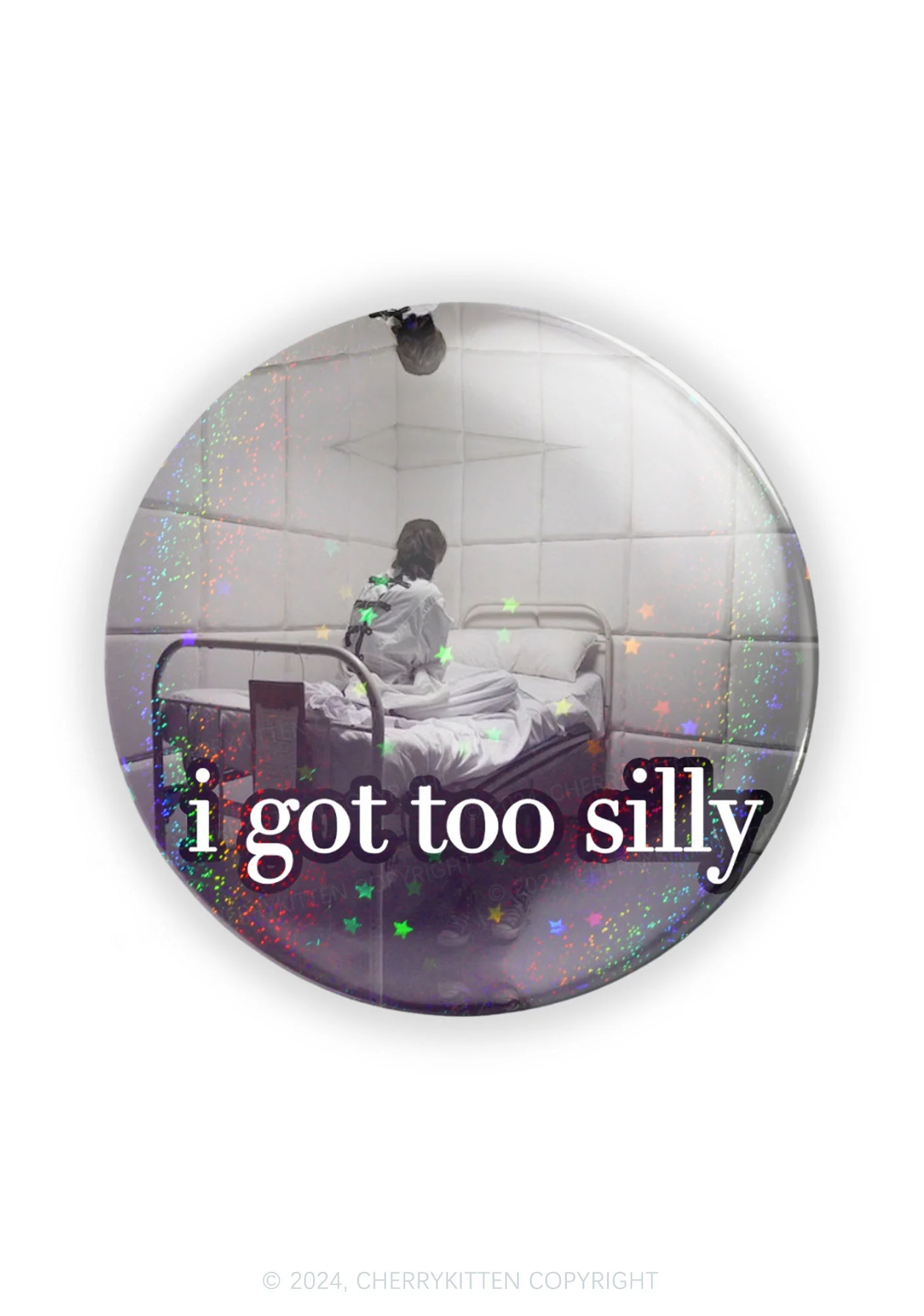 I Got Too Silly 1Pc Y2K Pin Badge Cherrykitten - Image 6