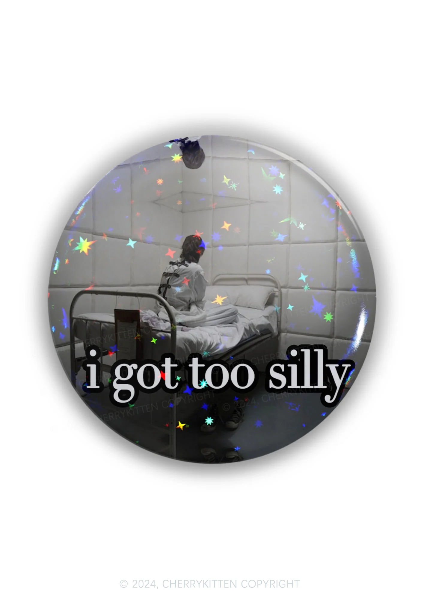 I Got Too Silly 1Pc Y2K Pin Badge Cherrykitten - Image 7