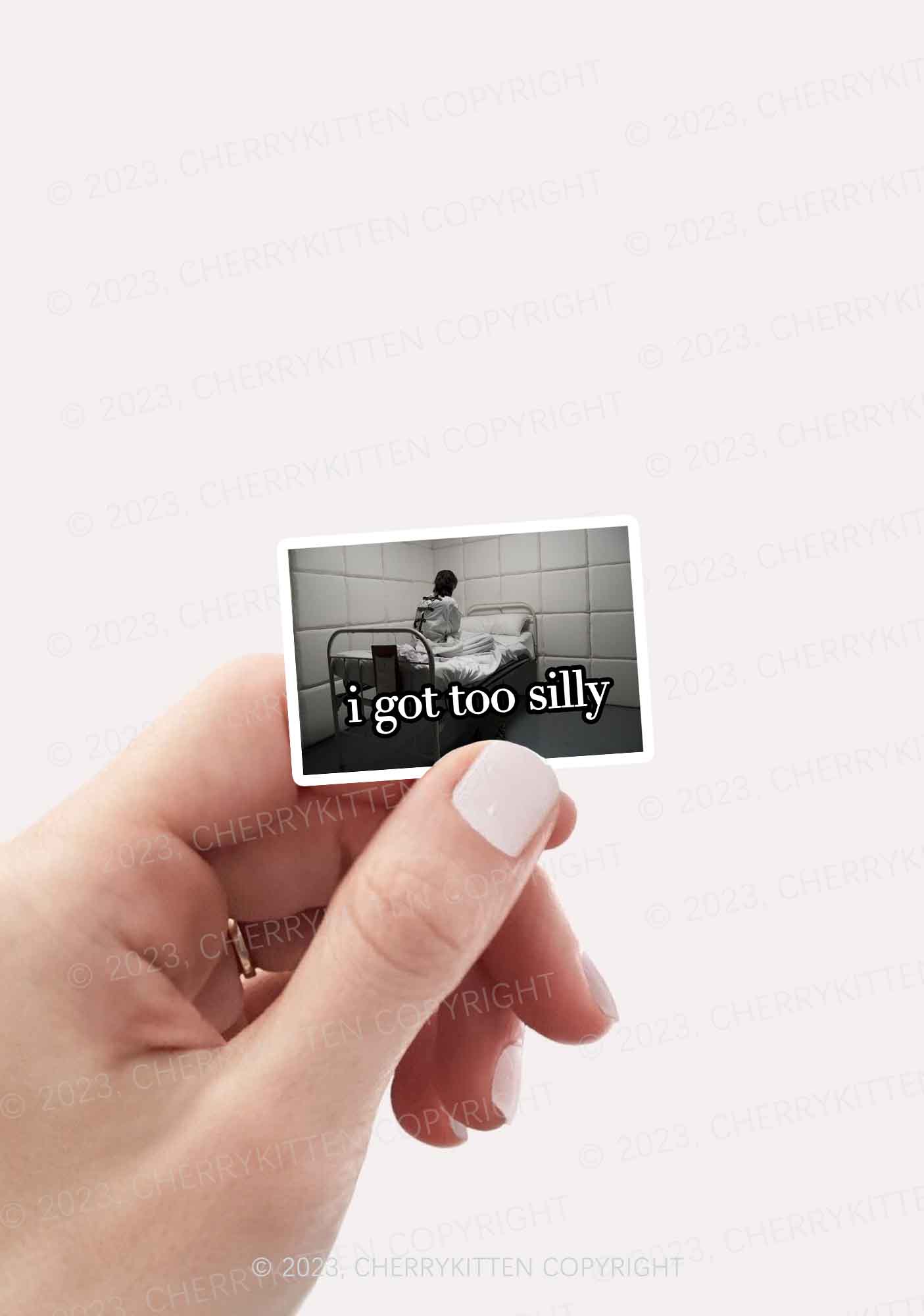 I Got Too Silly 1Pc Y2K Sticker Cherrykitten - Image 2