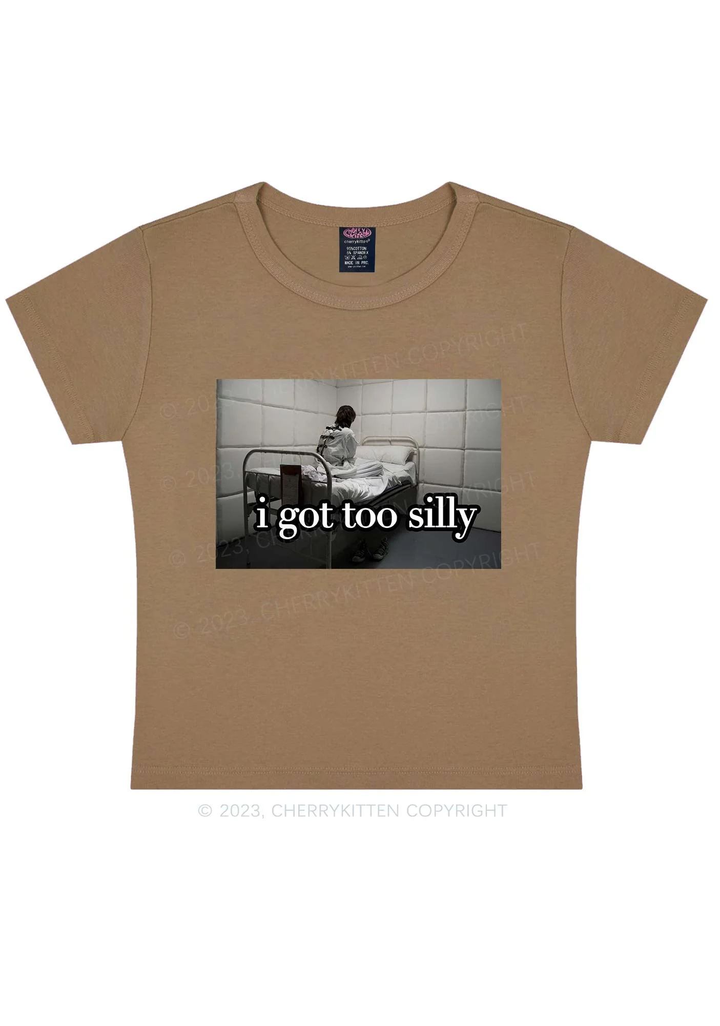 I Got Too Silly Y2K Baby Tee - Image 10