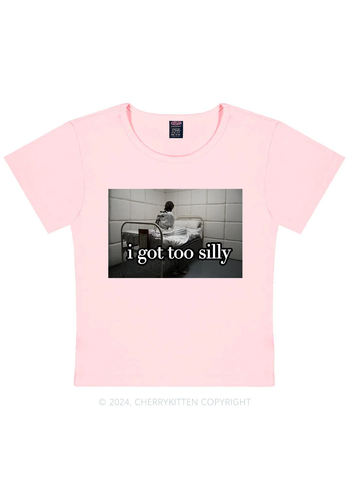 I Got Too Silly Y2K Baby Tee - Image 11