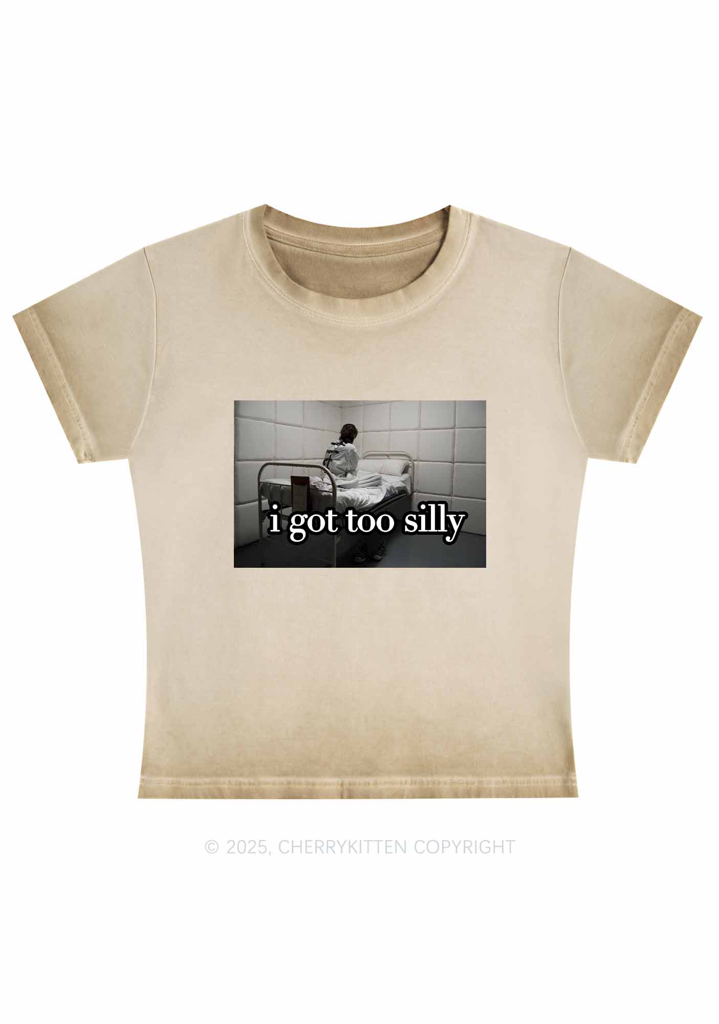 I Got Too Silly Y2K Vintage Classic Tee Cherrykitten - Image 2