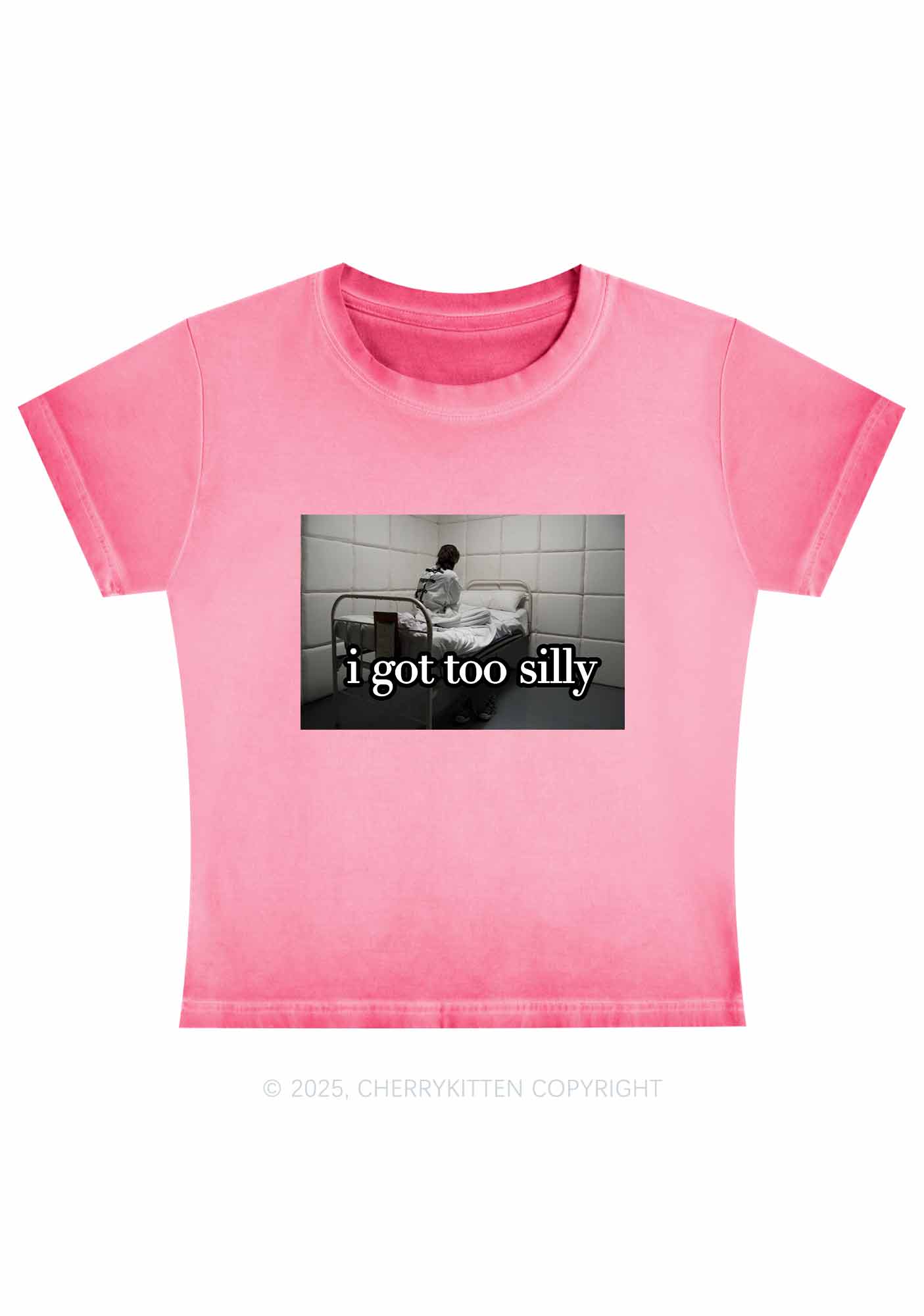 I Got Too Silly Y2K Vintage Classic Tee Cherrykitten - Image 3