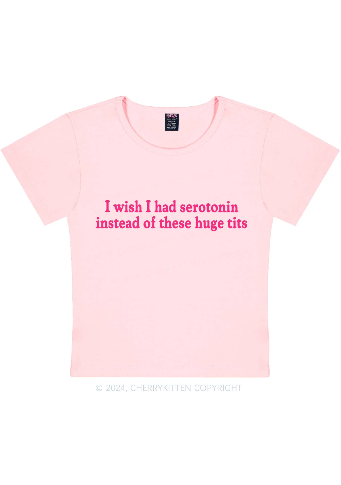 I Had Serotonin Y2K Baby Tee Cherrykitten - Image 10