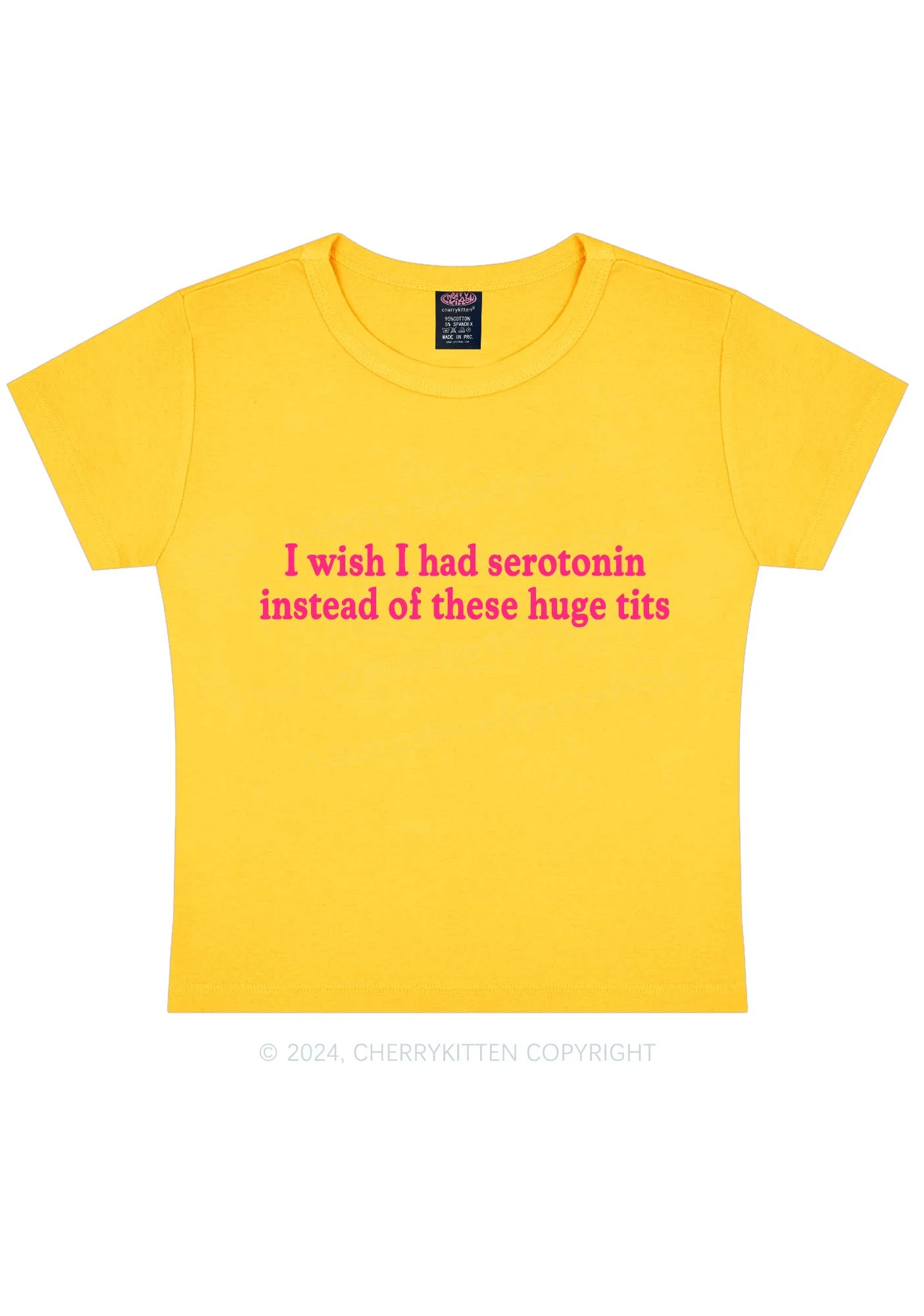 I Had Serotonin Y2K Baby Tee Cherrykitten - Image 4