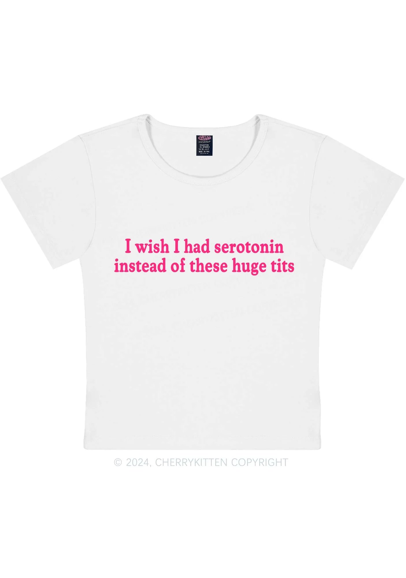 I Had Serotonin Y2K Baby Tee Cherrykitten - Image 5