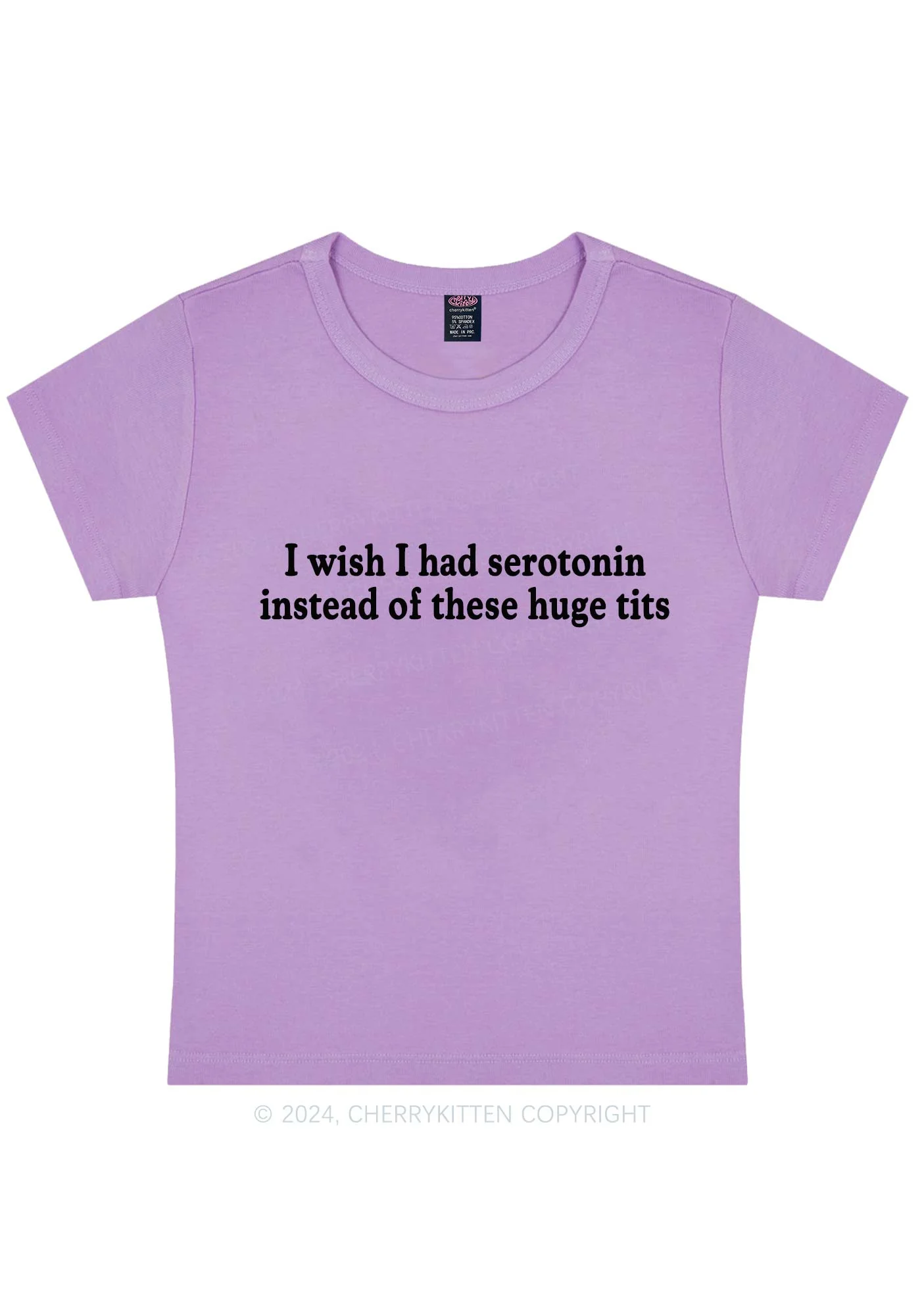 I Had Serotonin Y2K Baby Tee Cherrykitten - Image 6