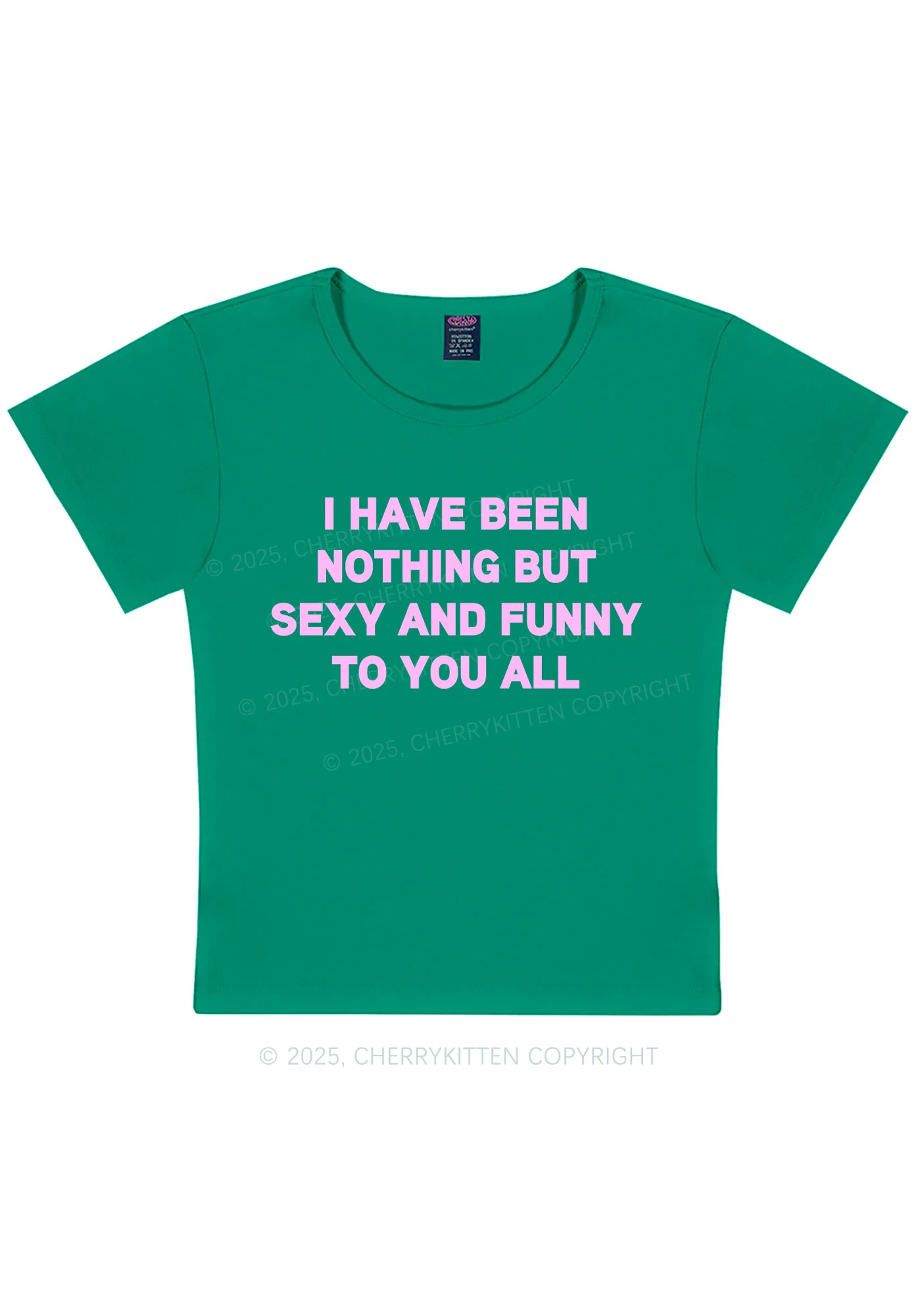 I Have Been Funny Y2K Baby Tee Cherrykitten - Image 11