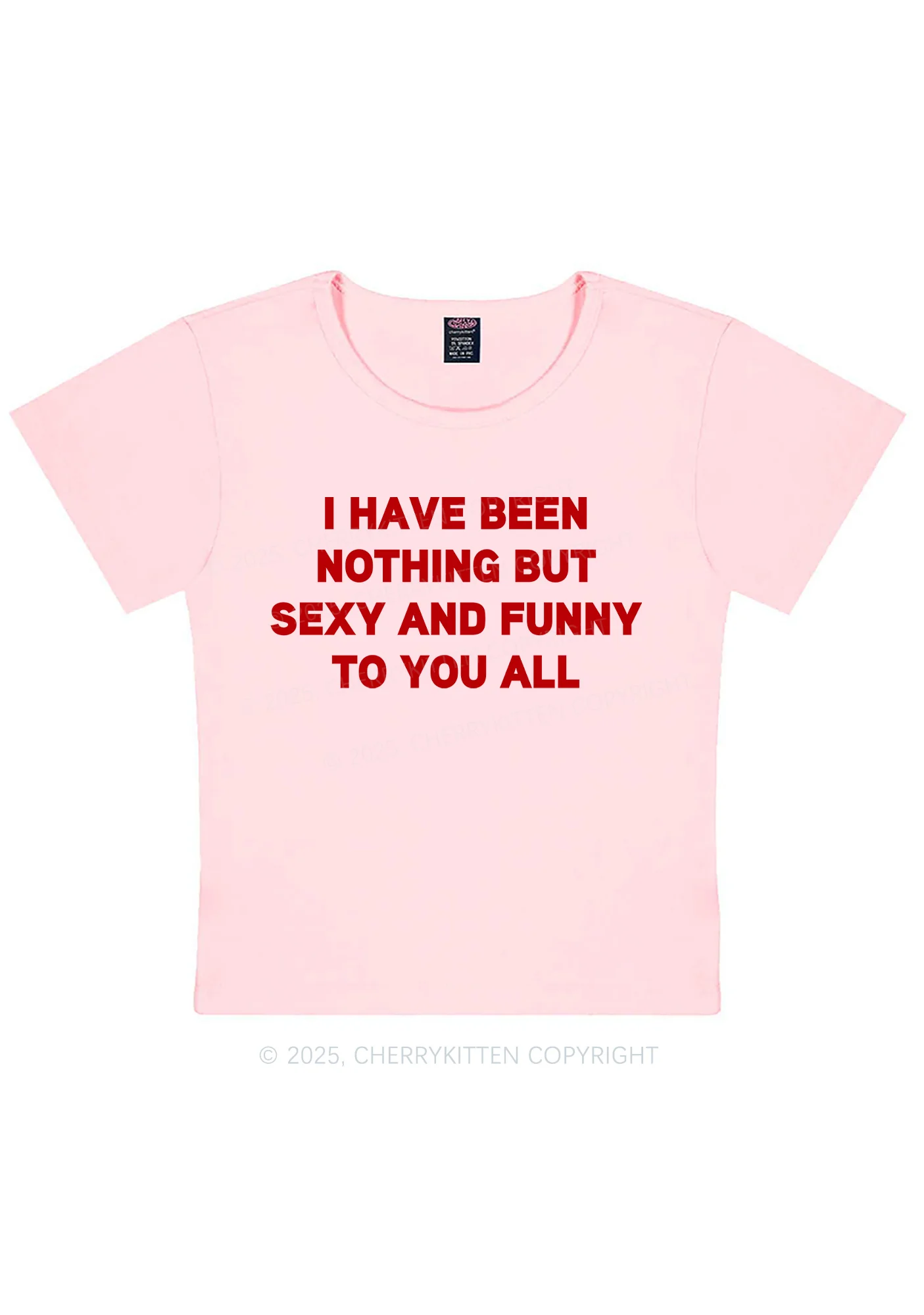 I Have Been Funny Y2K Baby Tee Cherrykitten - Image 5