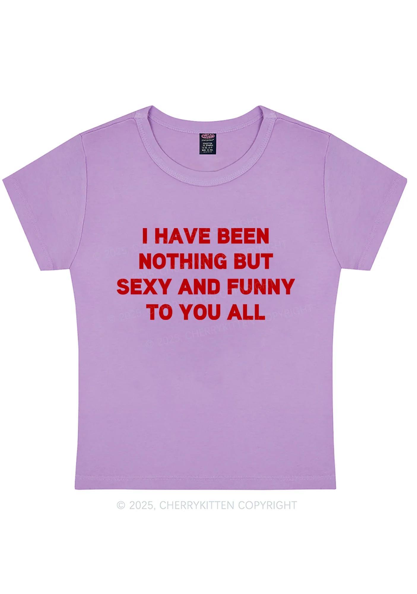 I Have Been Funny Y2K Baby Tee Cherrykitten - Image 6