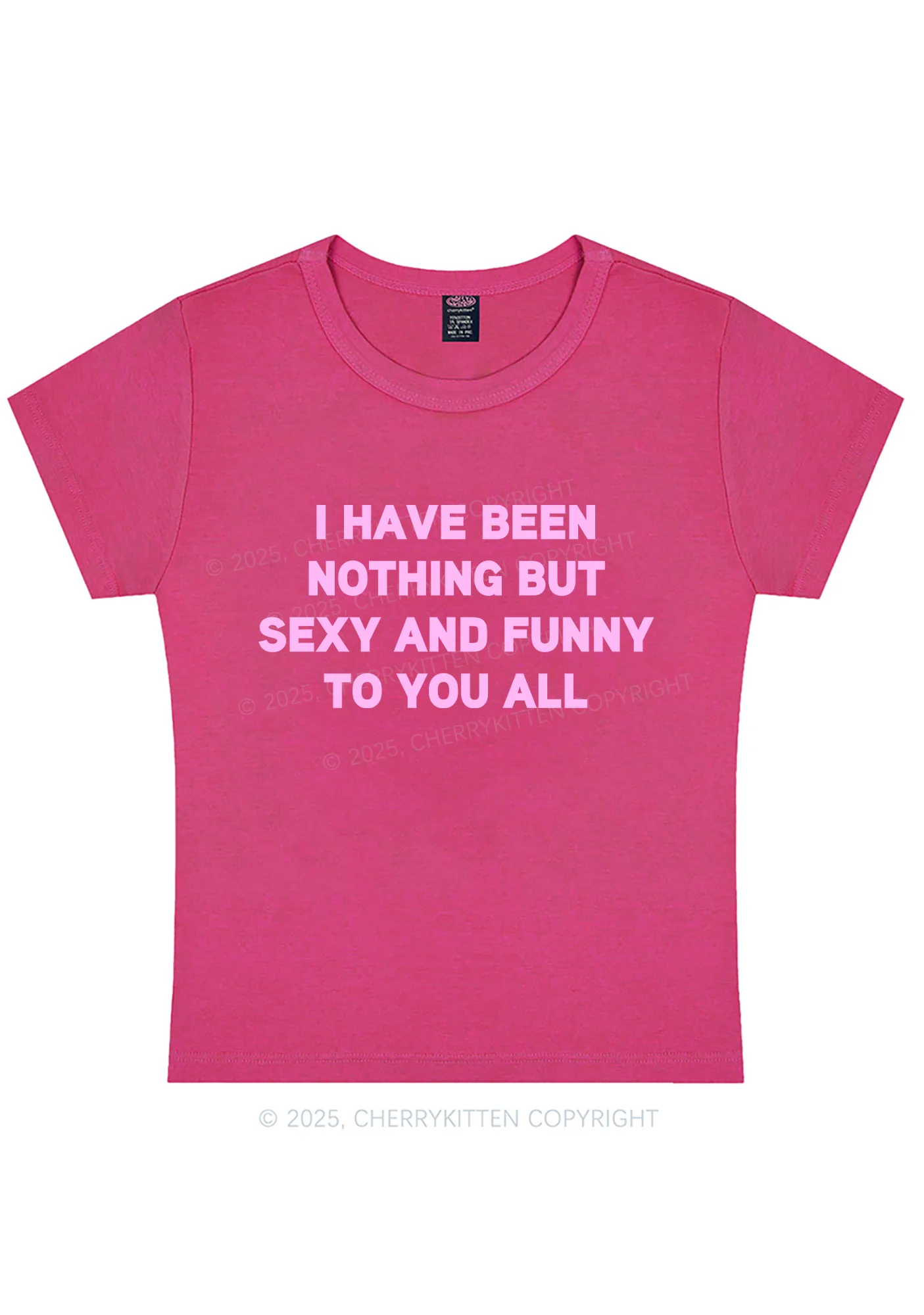 I Have Been Funny Y2K Baby Tee Cherrykitten - Image 7