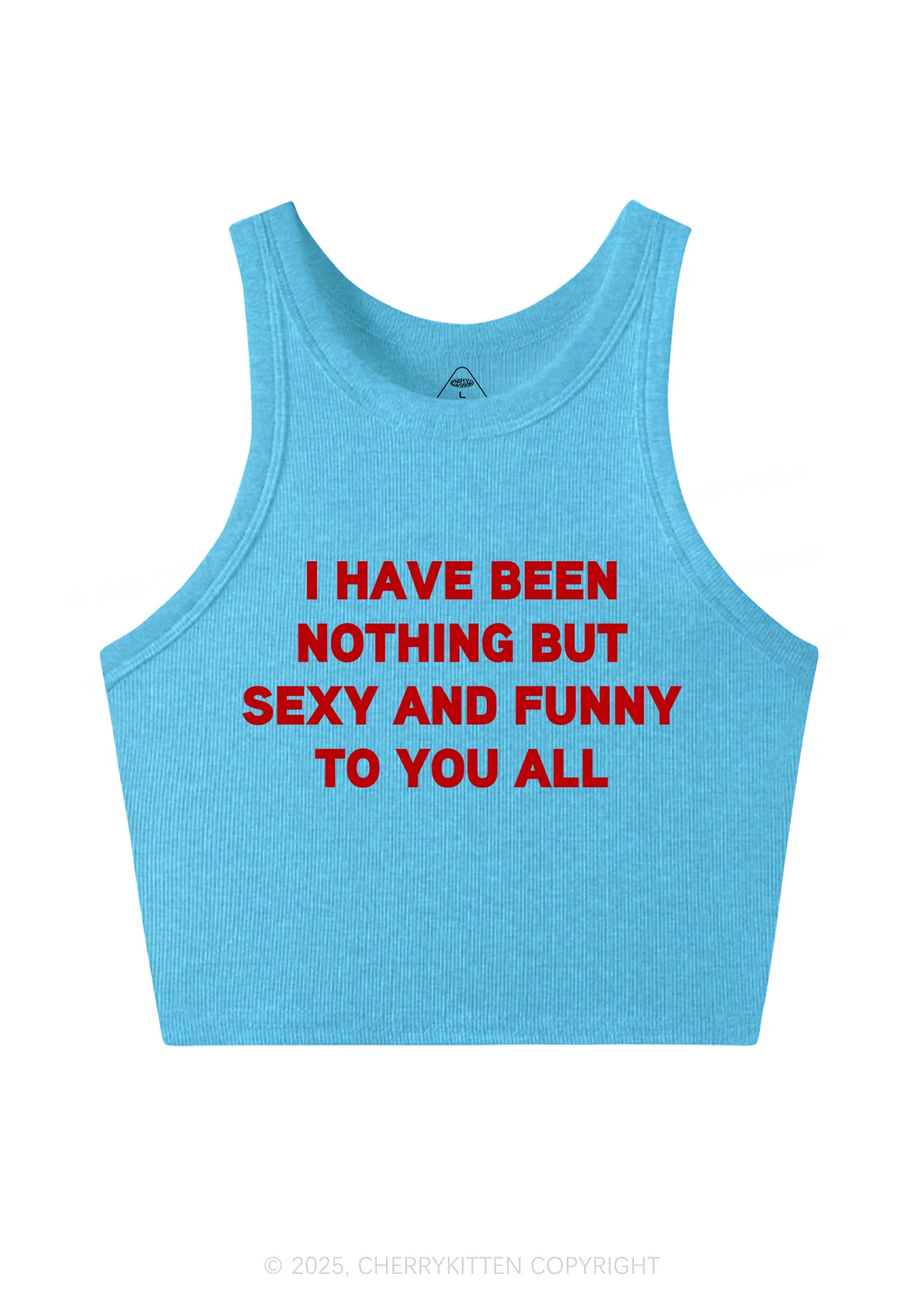I Have Been Funny Y2K Crop Tank Top Cherrykitten - Image 5